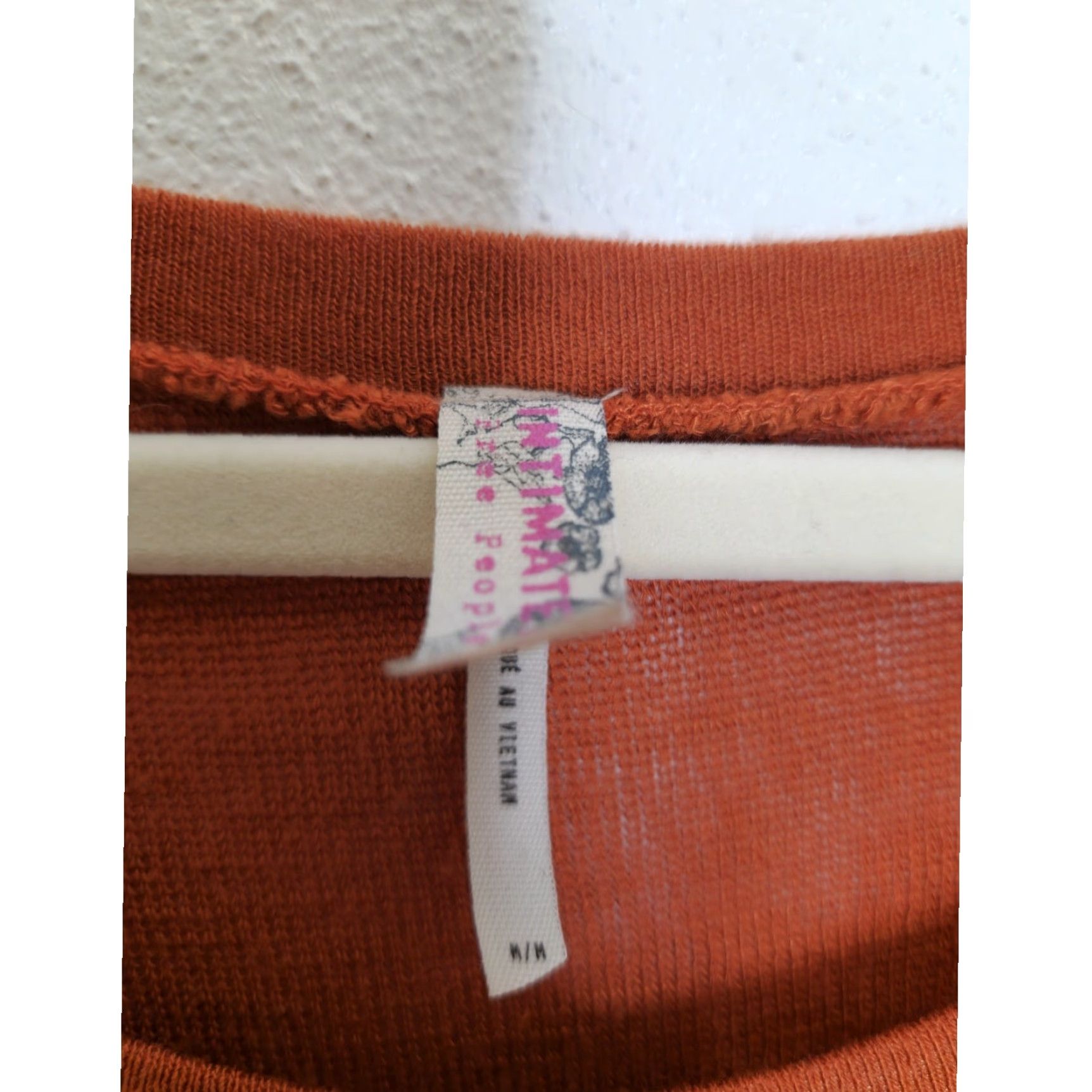Free People **Y2K Free People Medium Asymmetrical Hem Burnt Orange Boho Tunic** User: Y2K Free People Medium Asymmetrical Hem Burnt Orange Boho Tunic Size M / US 6-8 / IT 42-44 - 3 Thumbnail