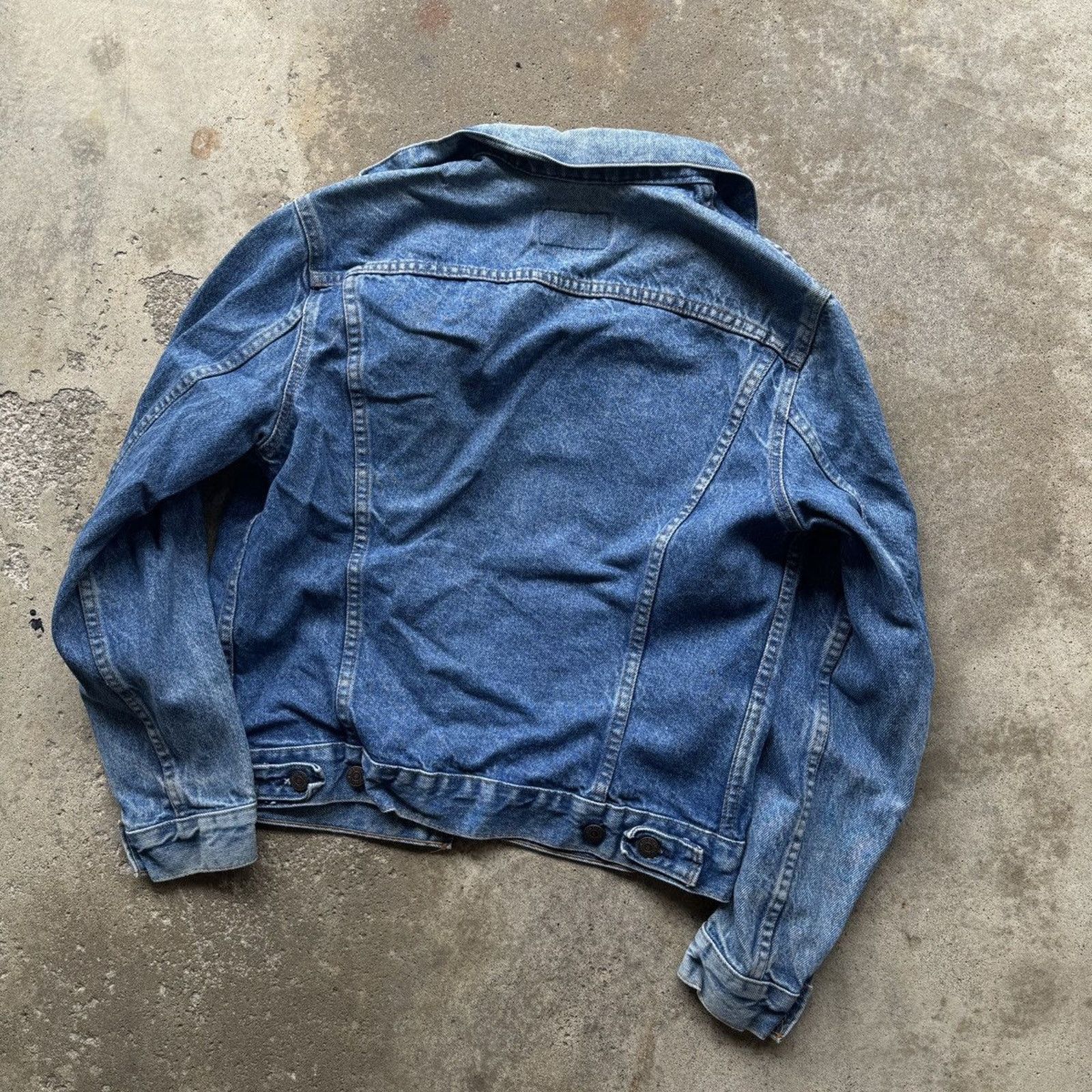 Levi's 70s Levi's Thrashed Faded Trucker Jacket USA ERD Grunge Size US S / EU 44-46 / 1 - 9 Thumbnail