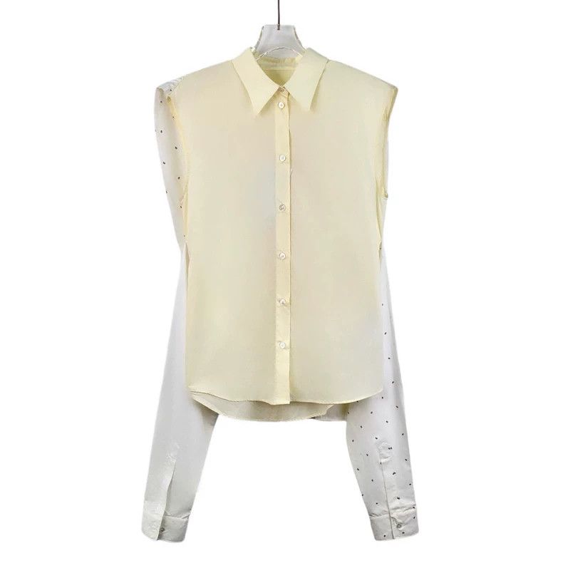 Maison Margiela Maison Margiela Beige layered sleeve print design cotton l Size XS / US 0-2 / IT 36-38 - 1 Thumbnail