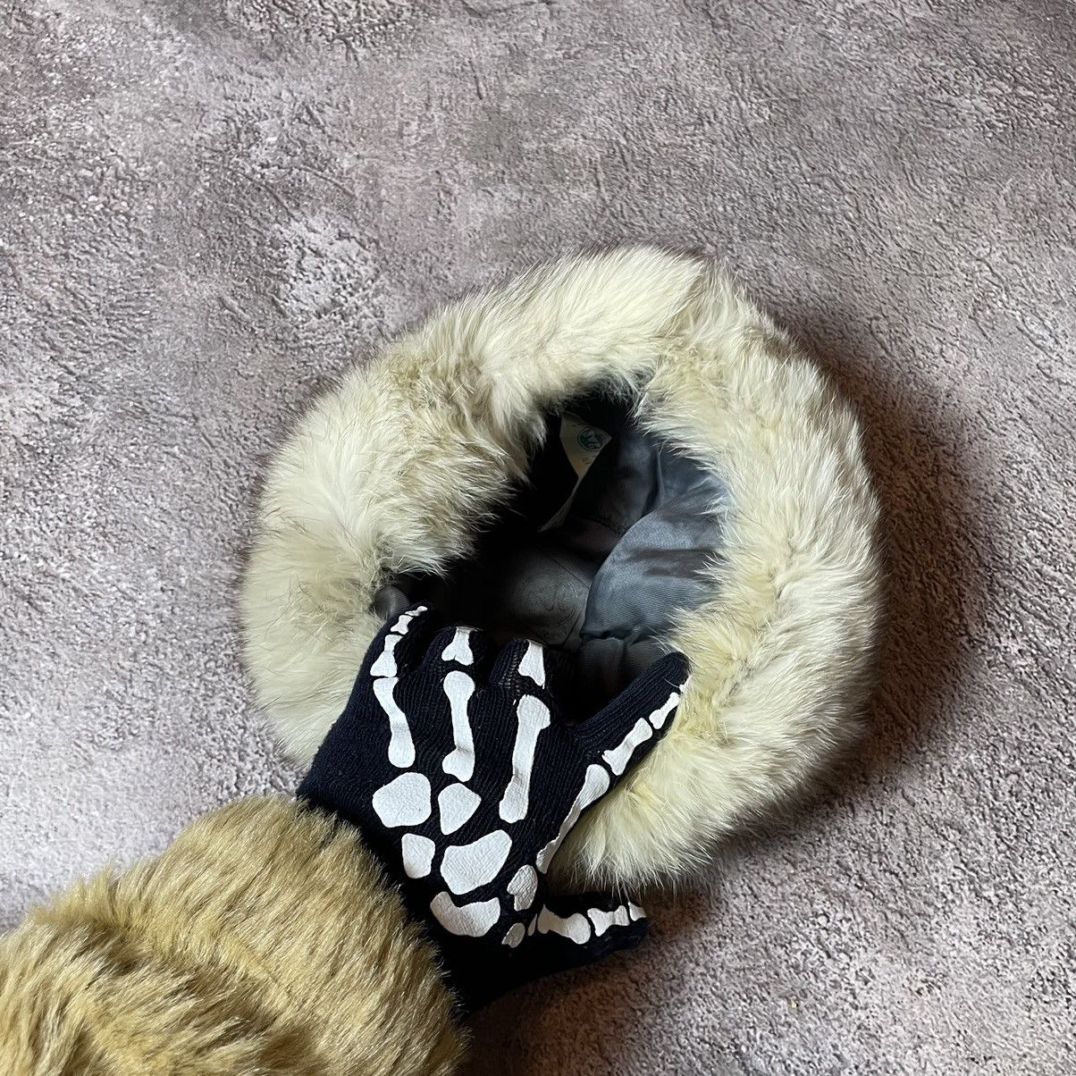 Vintage Vintage 90s Mohair Beanie Fuzzy Knit Grunge Alt Ushanka OS Size ONE SIZE - 4 Thumbnail