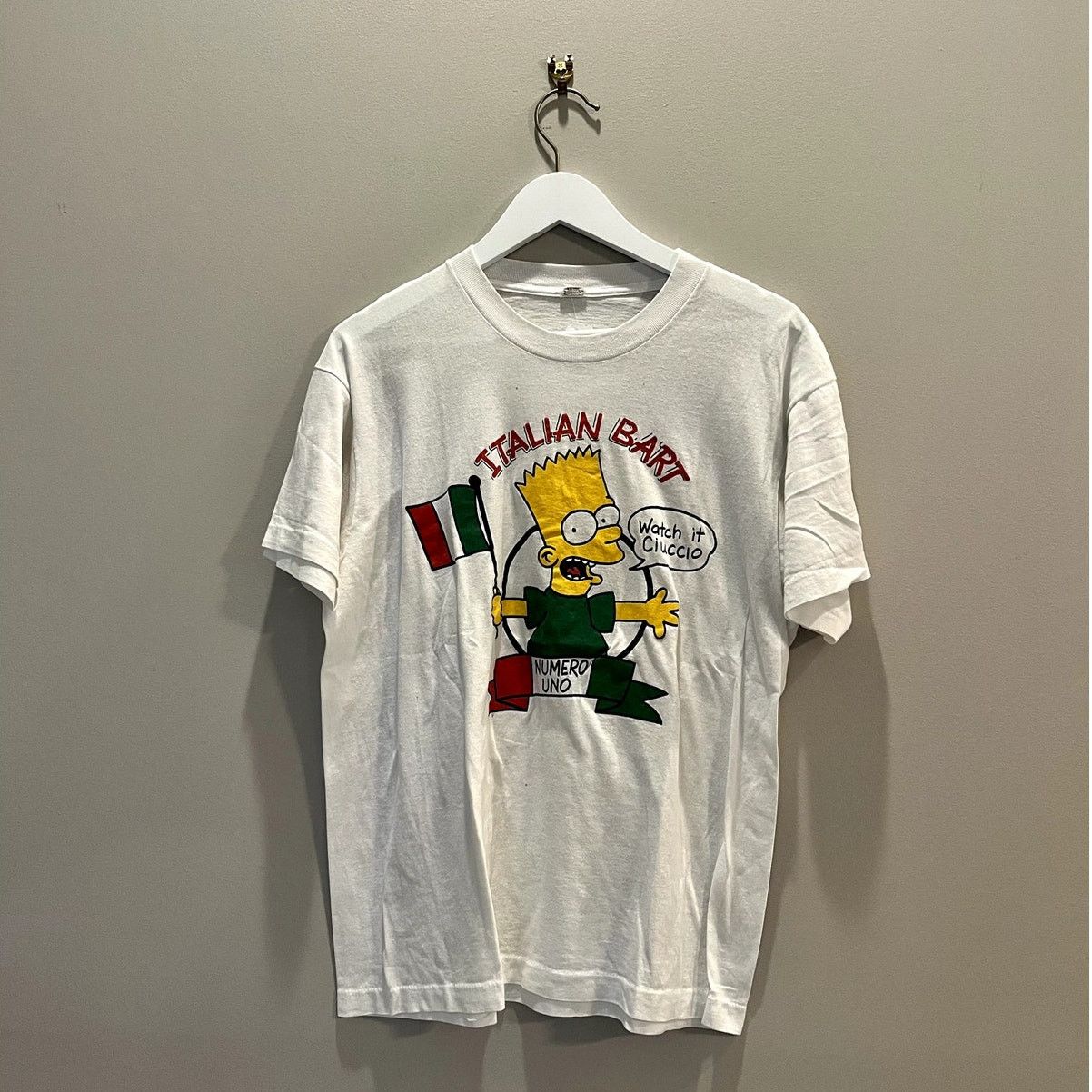 Screen Stars Vintage Italian Bart Simpson T-Shirt Size Large | Grailed