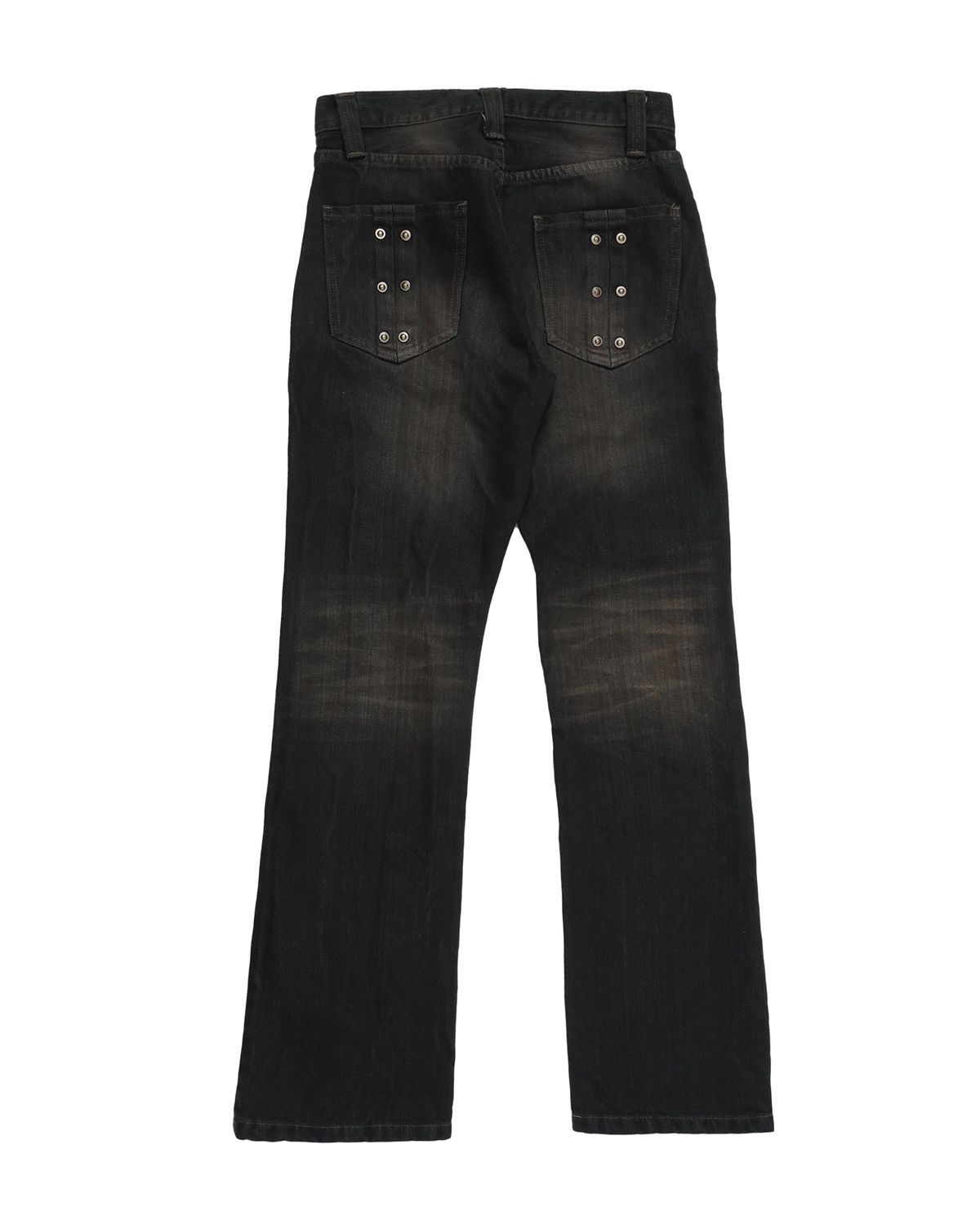 GOSTAR DE FUGA × Japanese Brand × Tornado Mart Semantic design lace up flare jeans Size US 26 / EU 42 - 2 Thumbnail