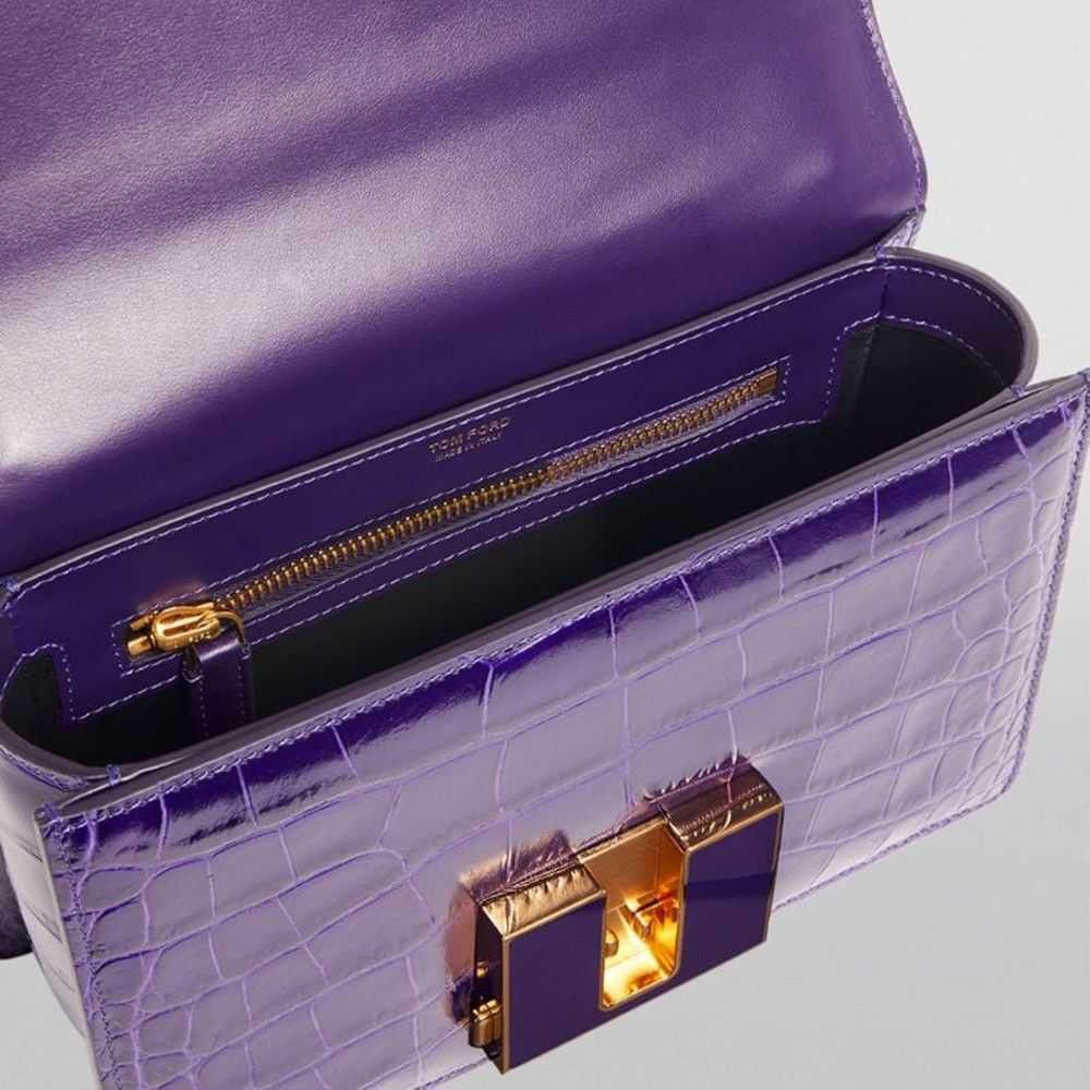 Tom Ford o1loc1c1224 L1384E Size: OS / Shoulder Bag in Dark Purple Size ONE SIZE - 2 Thumbnail