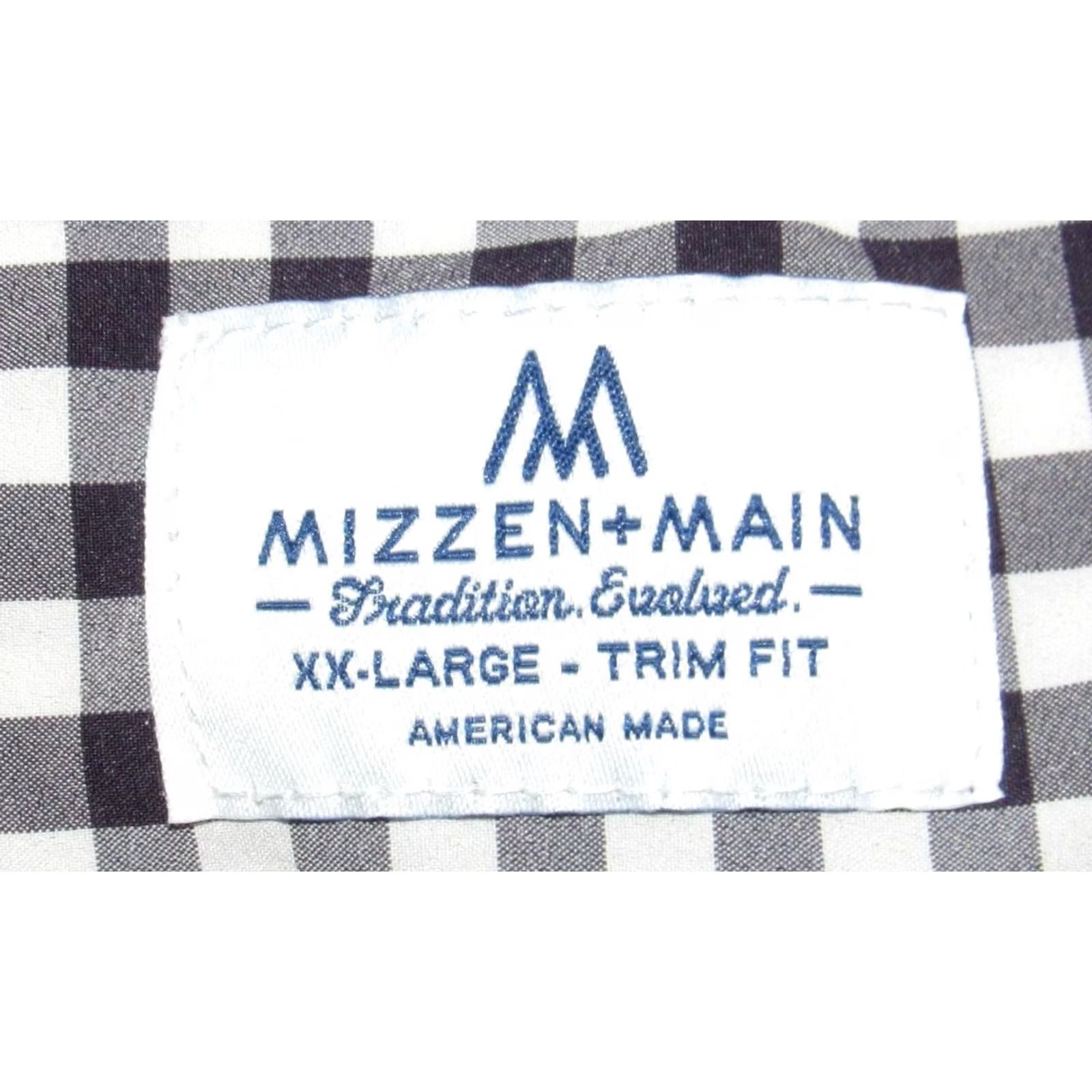 Mizzen+Main MIZZEN + MAIN Blue Gingham Long Sleeve Button Down Shirt Trim Fit XXL Mens Size US XXL / EU 58 / 5 - 3 Thumbnail