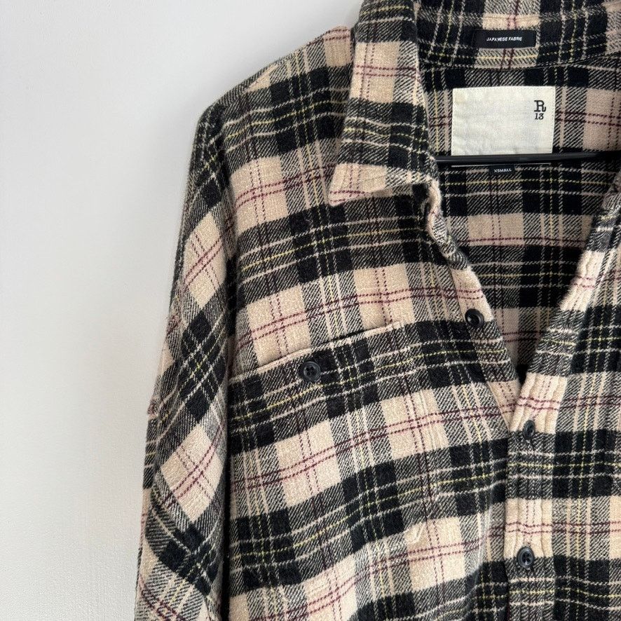 R13 R13 Plaid Gathered Hem Workshirt Size XS Size XS / US 0-2 / IT 36-38 - 6 Thumbnail