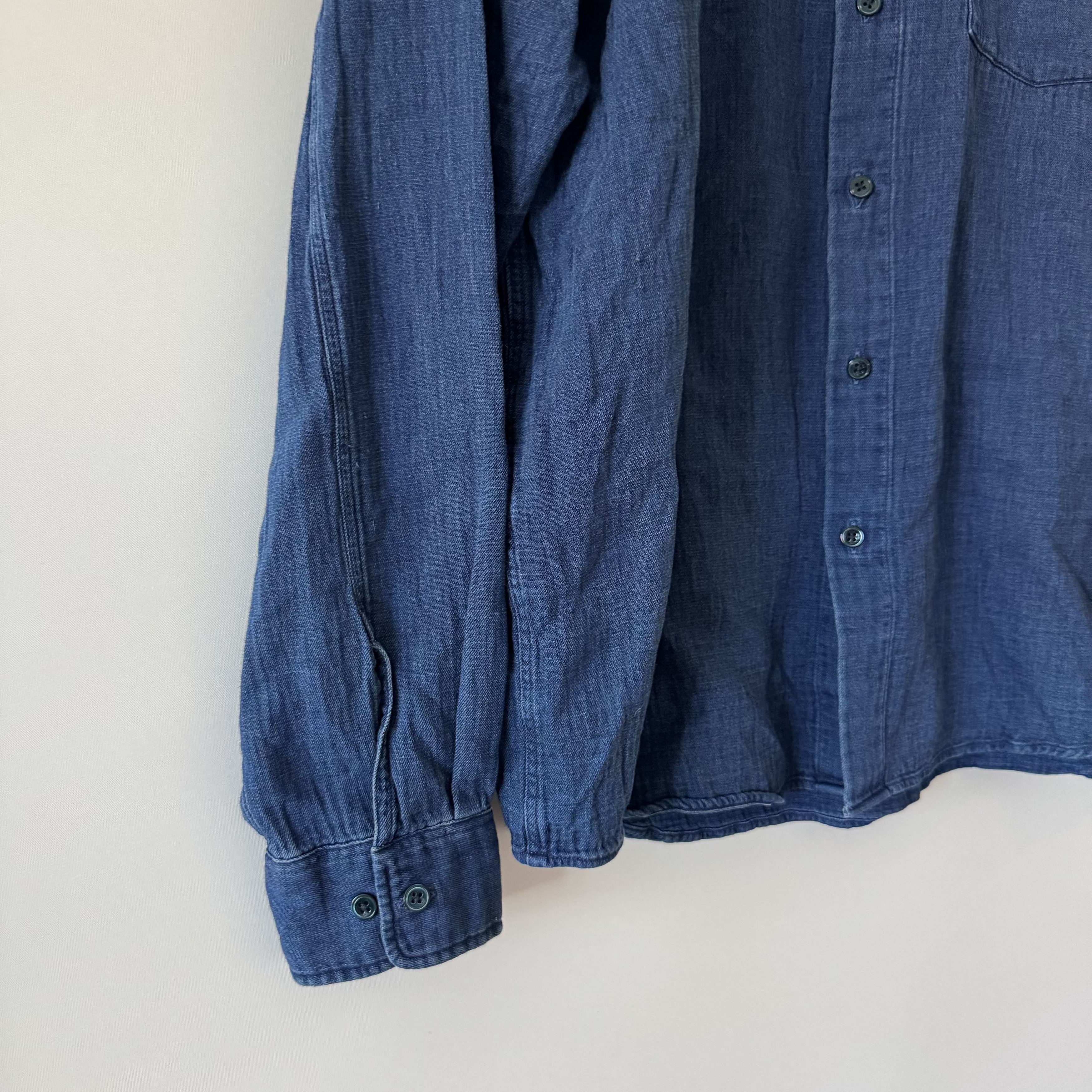 C.O.F. Studio Men's C.O.F Studio Denim Cotton Blue Shirt Size M Size US M / EU 48-50 / 2 - 6 Thumbnail