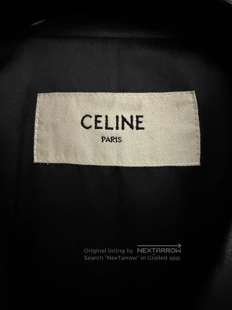 Celine CELINE Lamb Leather Biker Jacket i Size XXS / US 00 / IT 34 - 3 Thumbnail
