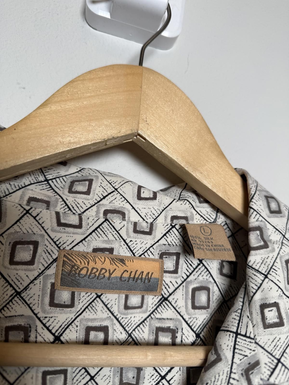 Other Mens 90s Vintage Silk Neutral Button Up Shirt Size US L / EU 52-54 / 3 - 4 Thumbnail
