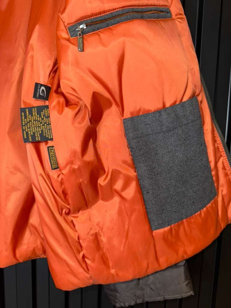 Cole Haan Cole Haan Mens Bomber Jacket M Brown Orange Insulated Flight Size US M / EU 48-50 / 2 - 6 Thumbnail