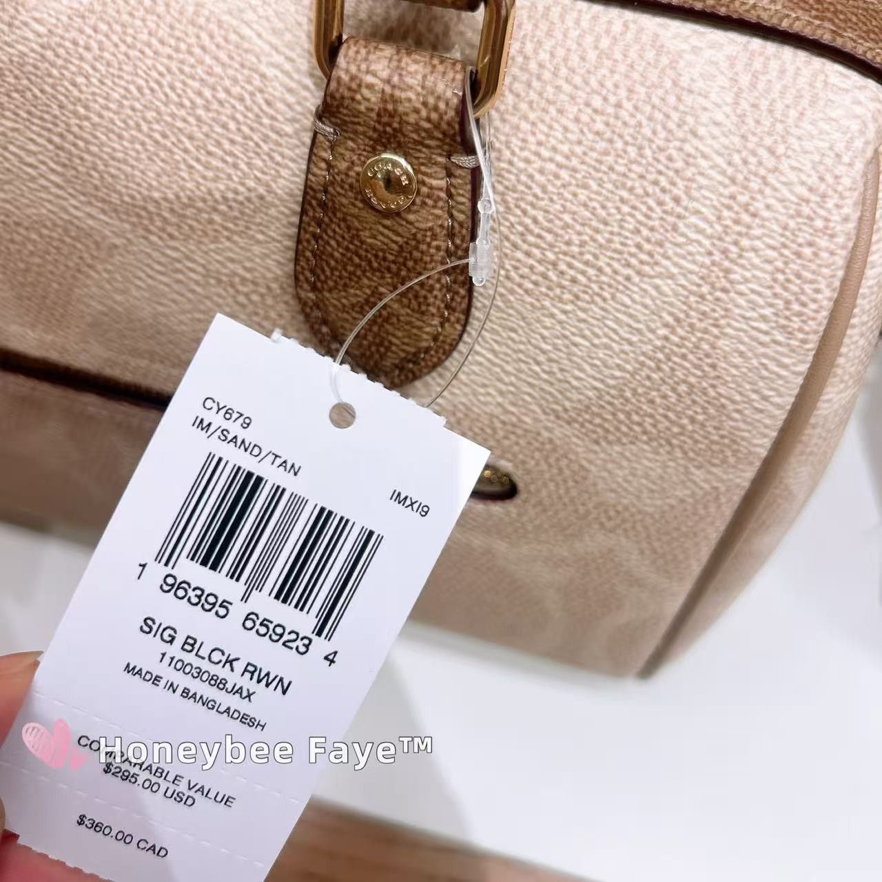 Coach Rowan Satchel Bag In Blocked Signature Canvas CY679 Size ONE SIZE - 7 Thumbnail