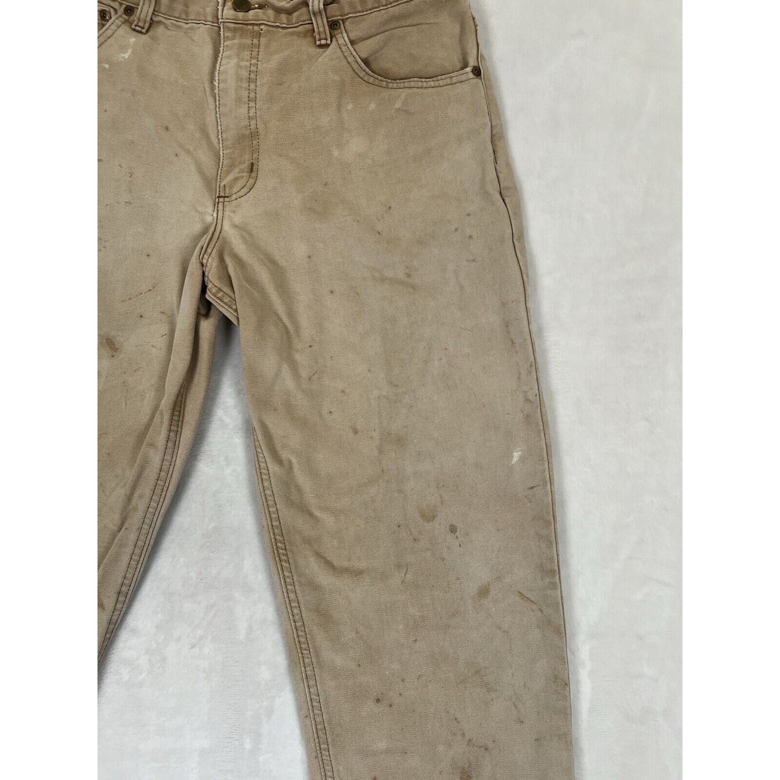 Carhartt Vintage Carhartt B72 BRN Pants Size 32x30 USA Made Stained G Size US 32 / EU 48 - 3 Thumbnail