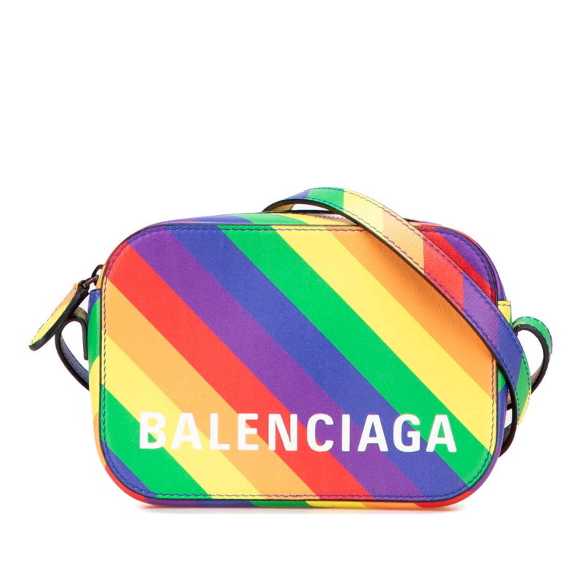 Balenciaga Ville Shoulder Bag/Camera Bag 558171 Multicolor Leather Women's BALENCIAGA