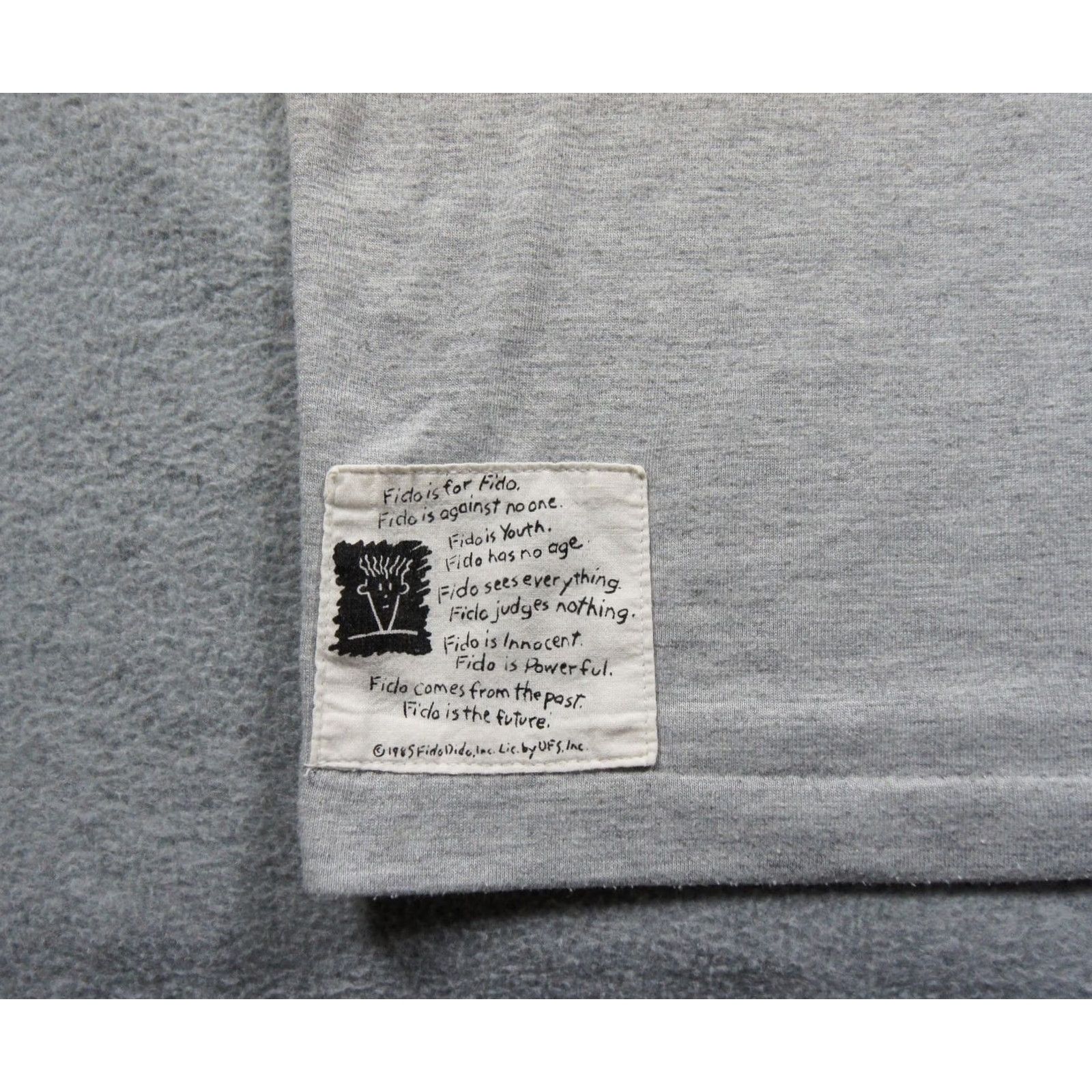 Vintage VINTAGE Fido Dido Shirt Mens Medium Gray Turtleneck Long Sleeve 80s 90s Tee Size US M / EU 48-50 / 2 - 5 Thumbnail