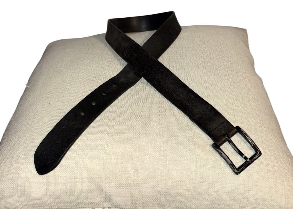 Vintage Vintage Genuine Leather Classic Denim Belt Size 32 - 9 Thumbnail