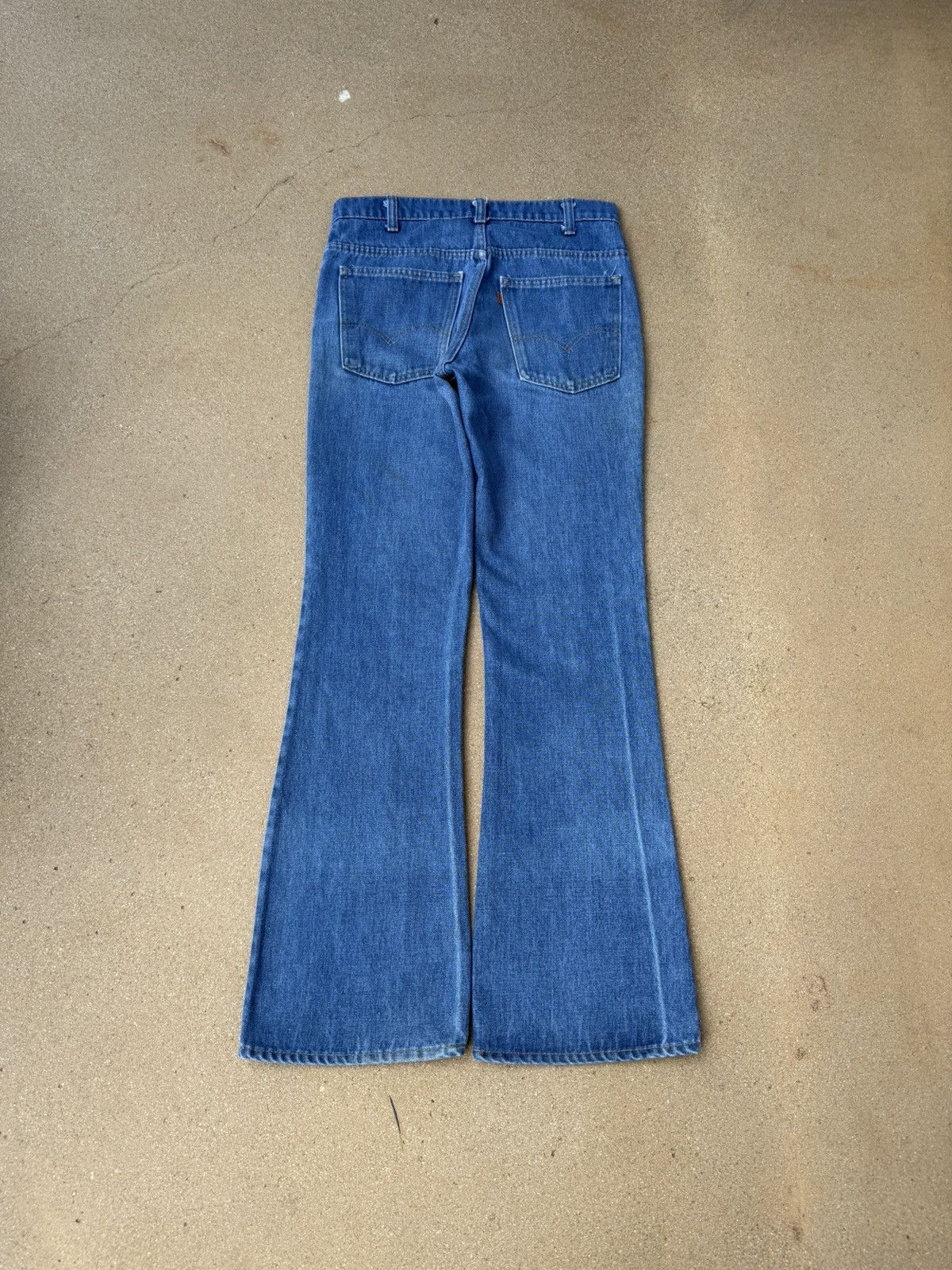 Levi's Vtg 80’s Levi’s 646 Orange Tab Bellbottom Flare Jeans 31x32 Size US 31 - 2 Thumbnail