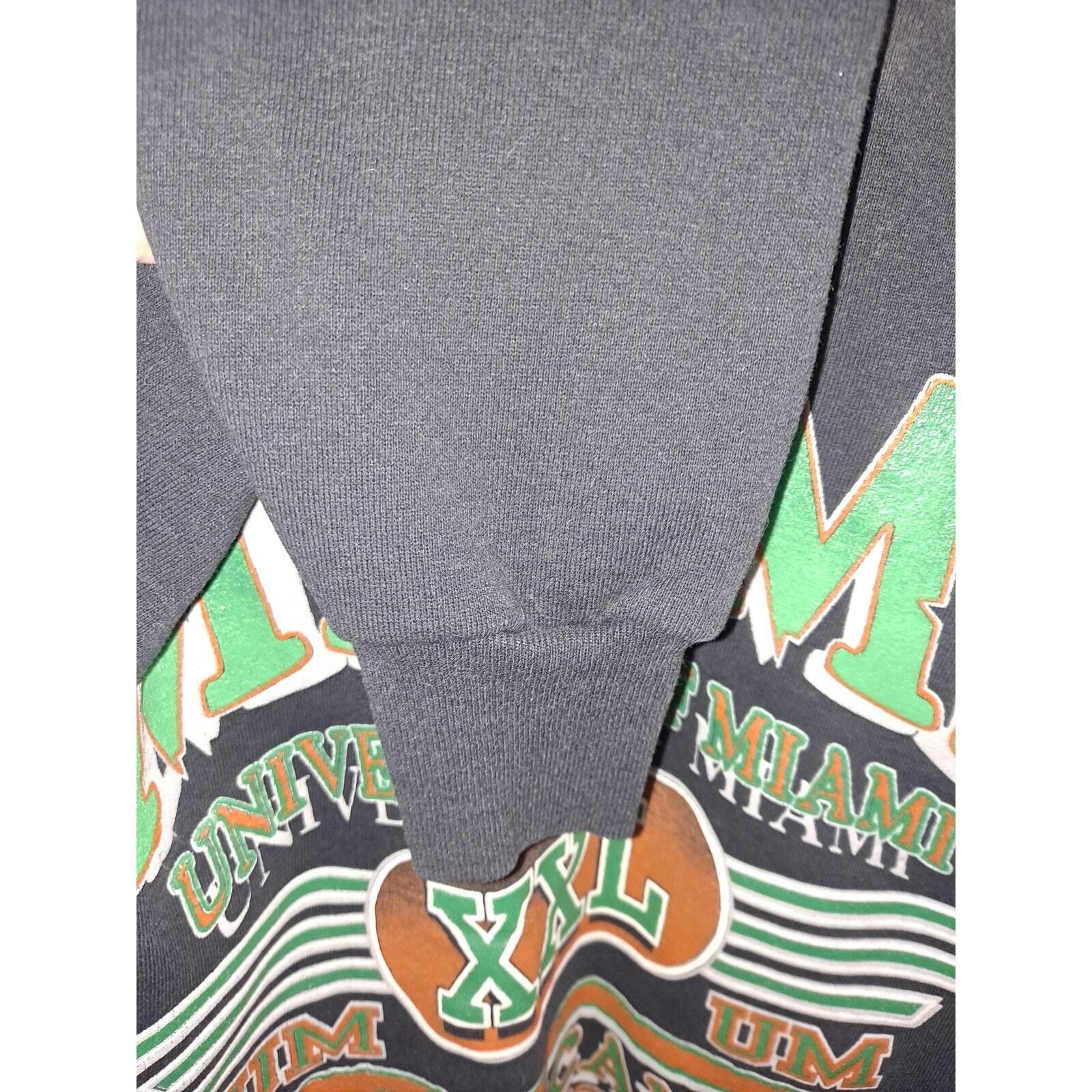 Other VTG Collegiate Colors Mens Navy University of Miami Sweatshi Size US M / EU 48-50 / 2 - 6 Thumbnail