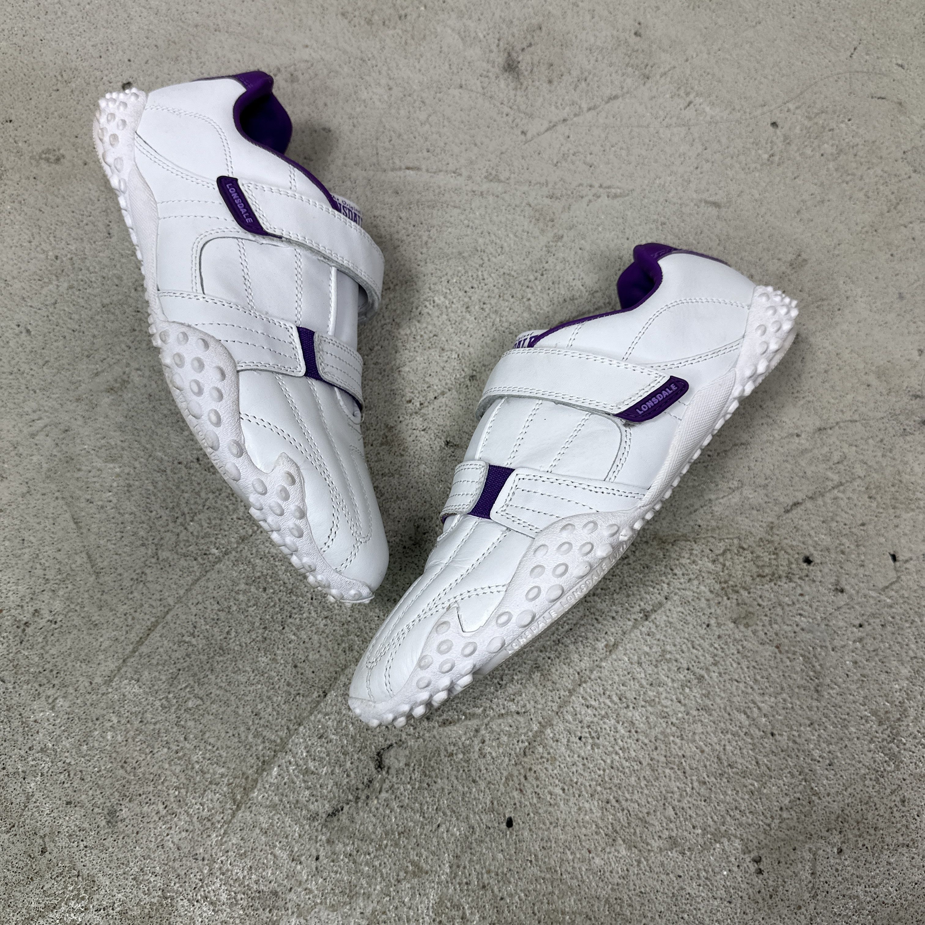 Lonsdale Vintage Streetwear Sporty Leather Lonsdale Straped Sneakers Size US 6.5 / EU 39-40 - 8 Thumbnail