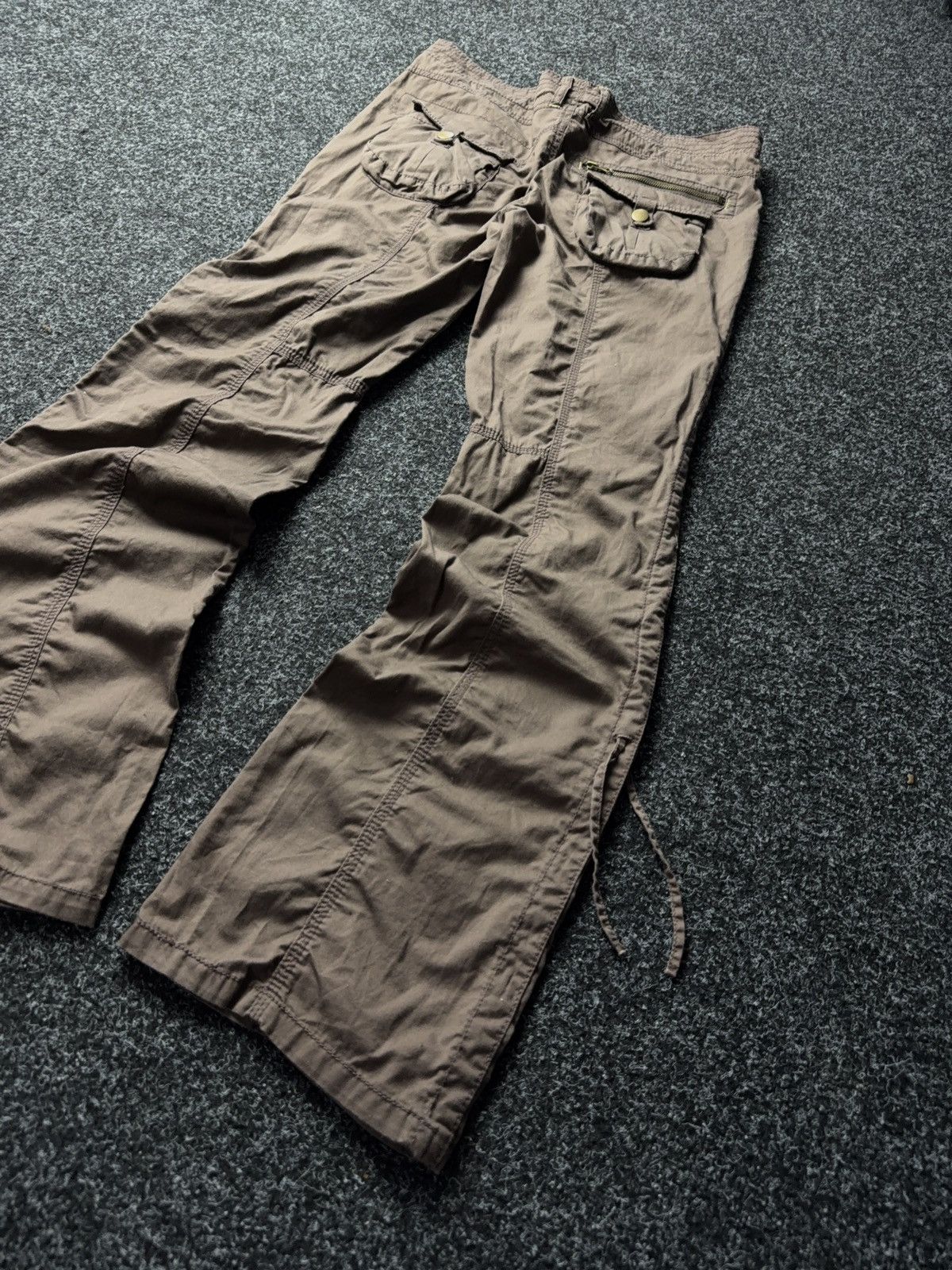 Japanese Brand × Vintage Vintage 90s Low Waist Flare Jeans Y2K Japanese Vibe Size 31" - 9 Thumbnail