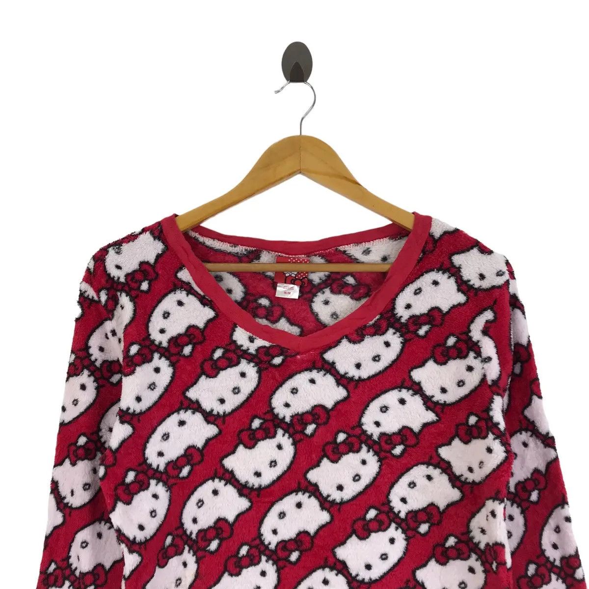 Vintage HELLO KITTY 2012 Collection AOP Cartoon Anime Blouse Sweater Size M / US 6-8 / IT 42-44 - 2 Thumbnail