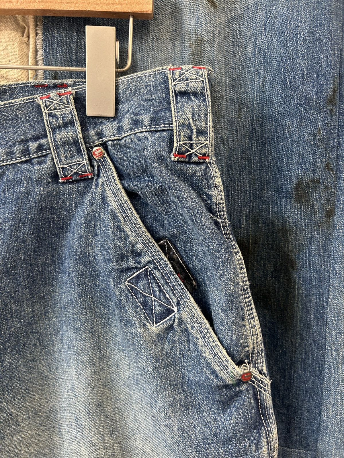 Ecko Unltd. × Marc Ecko × Vintage Vintage Y2K Ecko denim carpenter jean shorts Large 36” Size US 36 / EU 52 - 7 Thumbnail