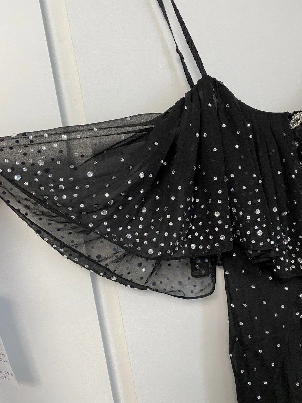 H&M × Paco Rabanne Paco Rabanne x H&M Crystal Black Long Dress Size M EUR42 Size M / US 6-8 / IT 42-44 - 10 Thumbnail