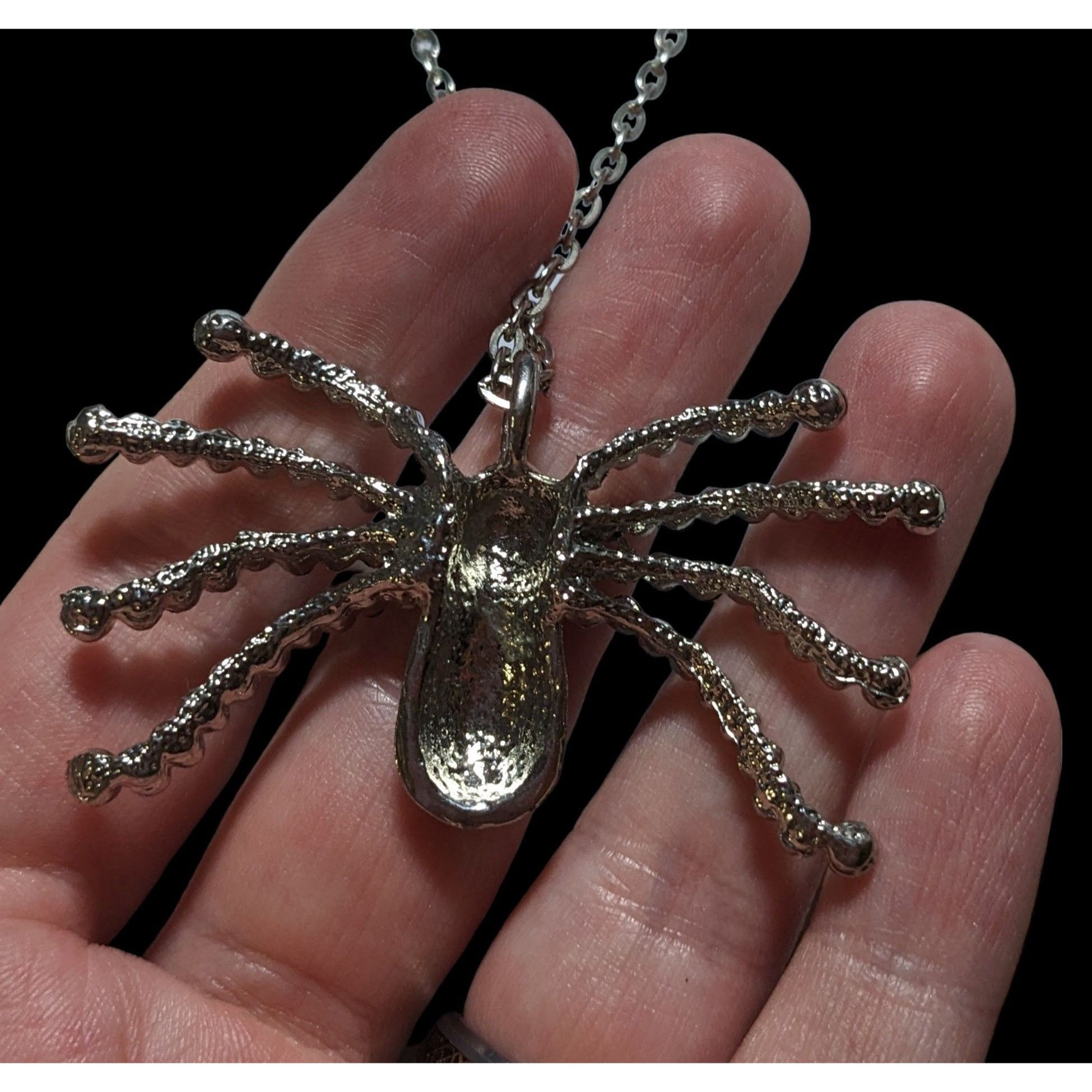 Other Witchy Gothic Rhinestone Spider Pendant Necklace Size ONE SIZE - 5 Thumbnail