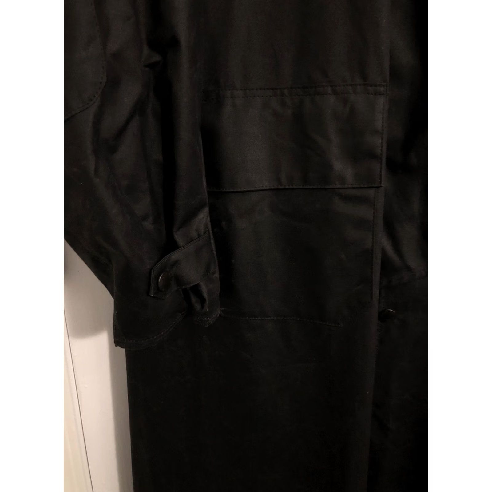 Barbour VINTAGE Barbour Backhouse Waxed Coat 2XL Long Trench Riding Wax Heavy Outerwear - Mocha Black Size US XXL / EU 58 / 5 - 6 Thumbnail
