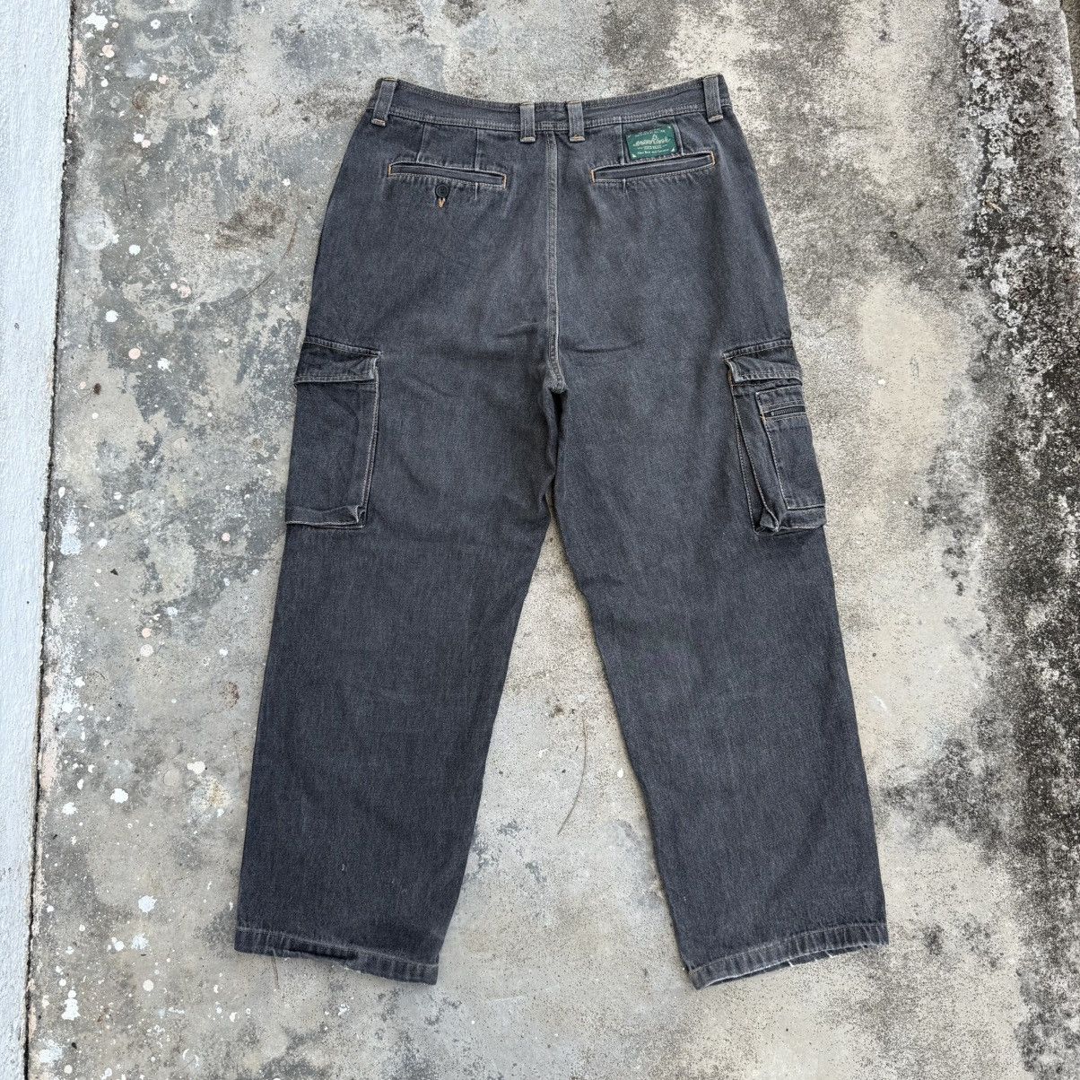 Japanese Brand VINTAGE EVENRIVER FADED BLACK JEAN DENIM CARGO PANTS Size US 34 / EU 50 - 7 Thumbnail