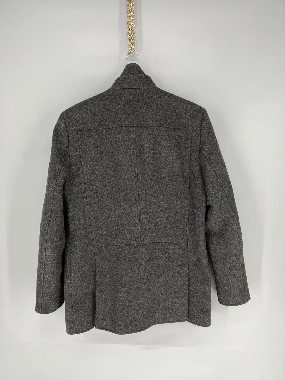 Reiss Reiss gray Wool Blend Double Collar Coat L Size US L / EU 52-54 / 3 - 12 Thumbnail