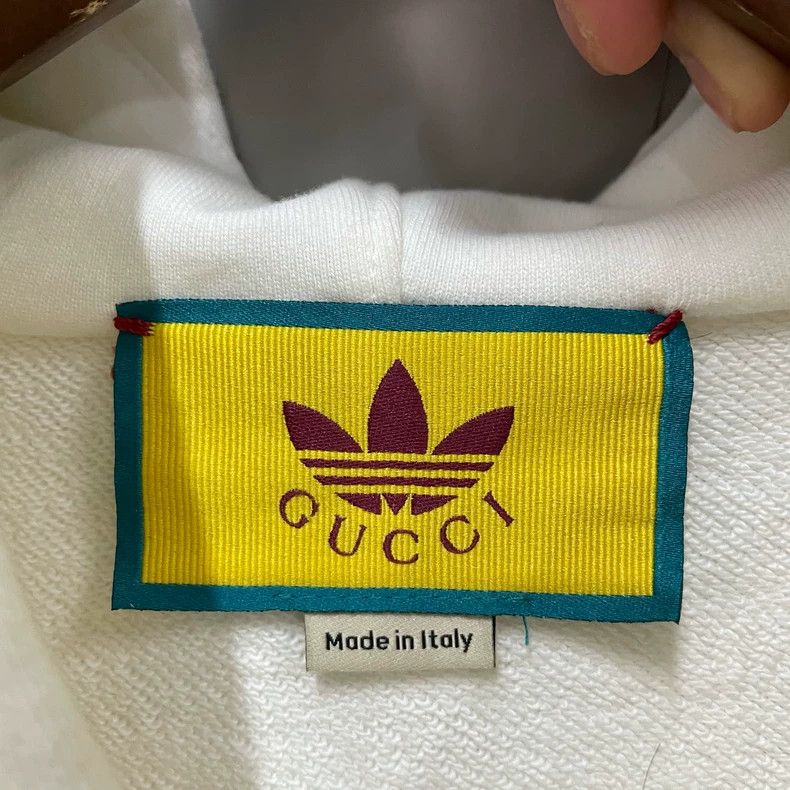 Gucci Gucci Adidas co-branded striped printed letter logo hoodie Size US M / EU 48-50 / 2 - 5 Thumbnail