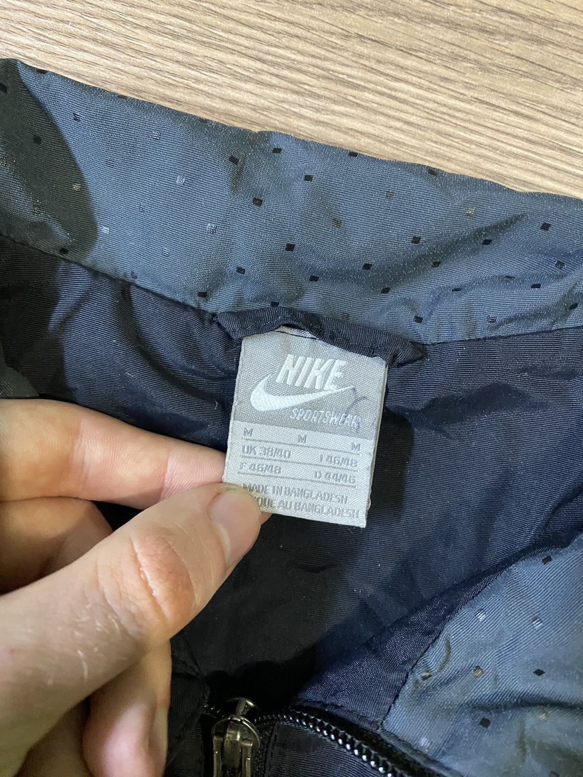 Nike × Vintage Vintage Nike Nylon Drill Light Jacket Black Size M Size US M / EU 48-50 / 2 - 10 Thumbnail