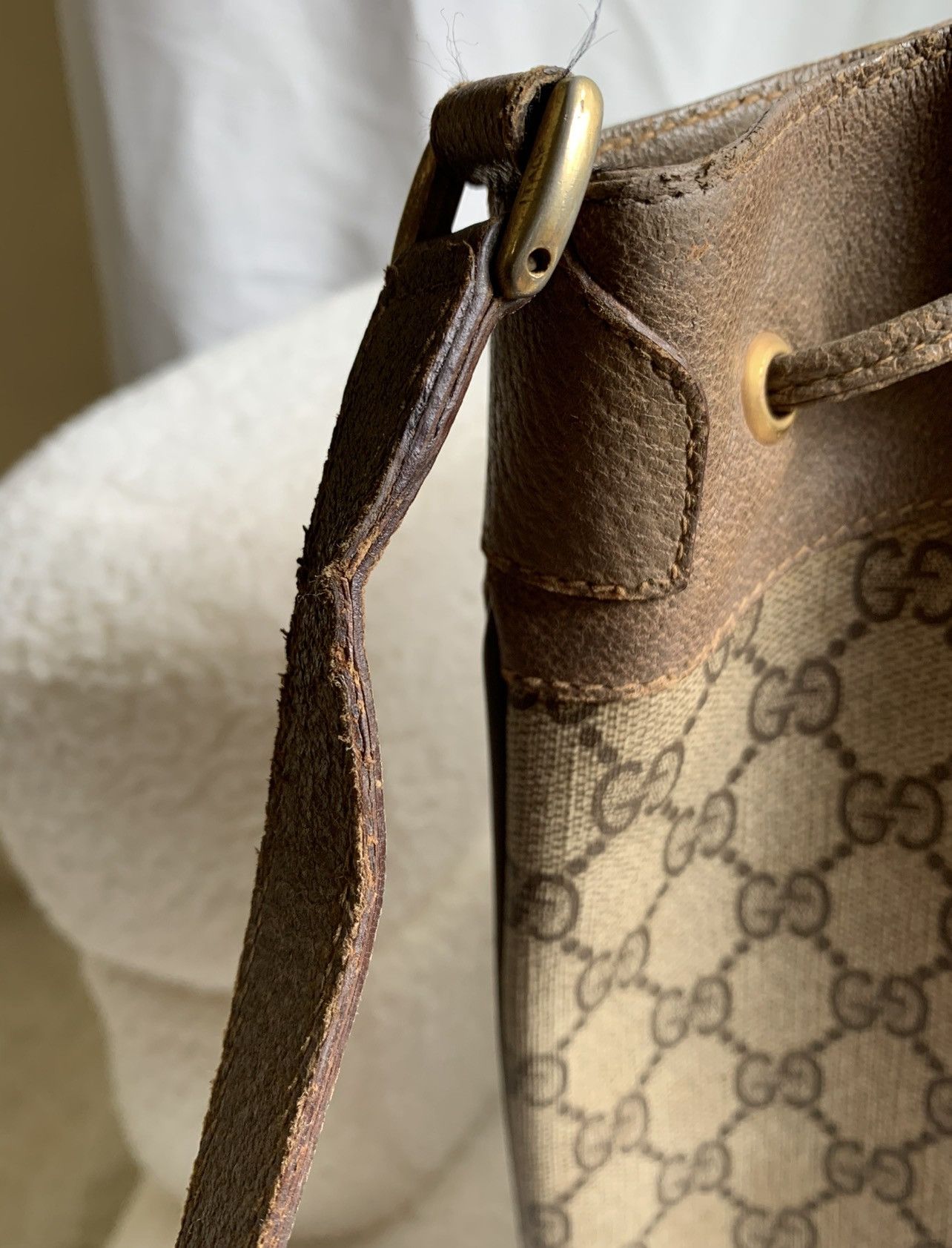 Gucci Authentic Gucci Vintage Ophidia Bucket Large Size ONE SIZE - 11 Thumbnail