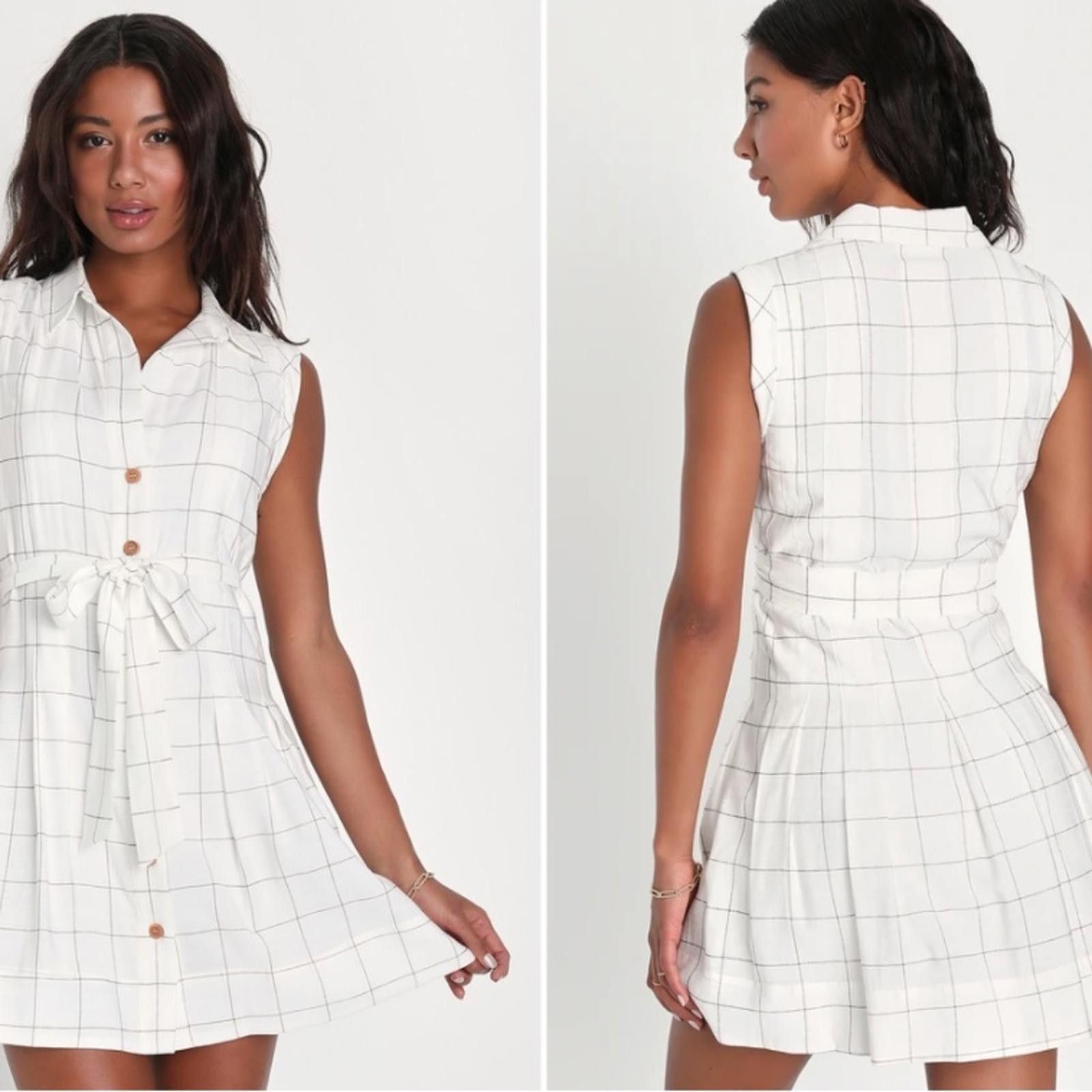 Lulus LULUS Flirty Casual Resortwear Brunch Picnic Chic Mini Dress Size M / US 6-8 / IT 42-44 - 5 Thumbnail