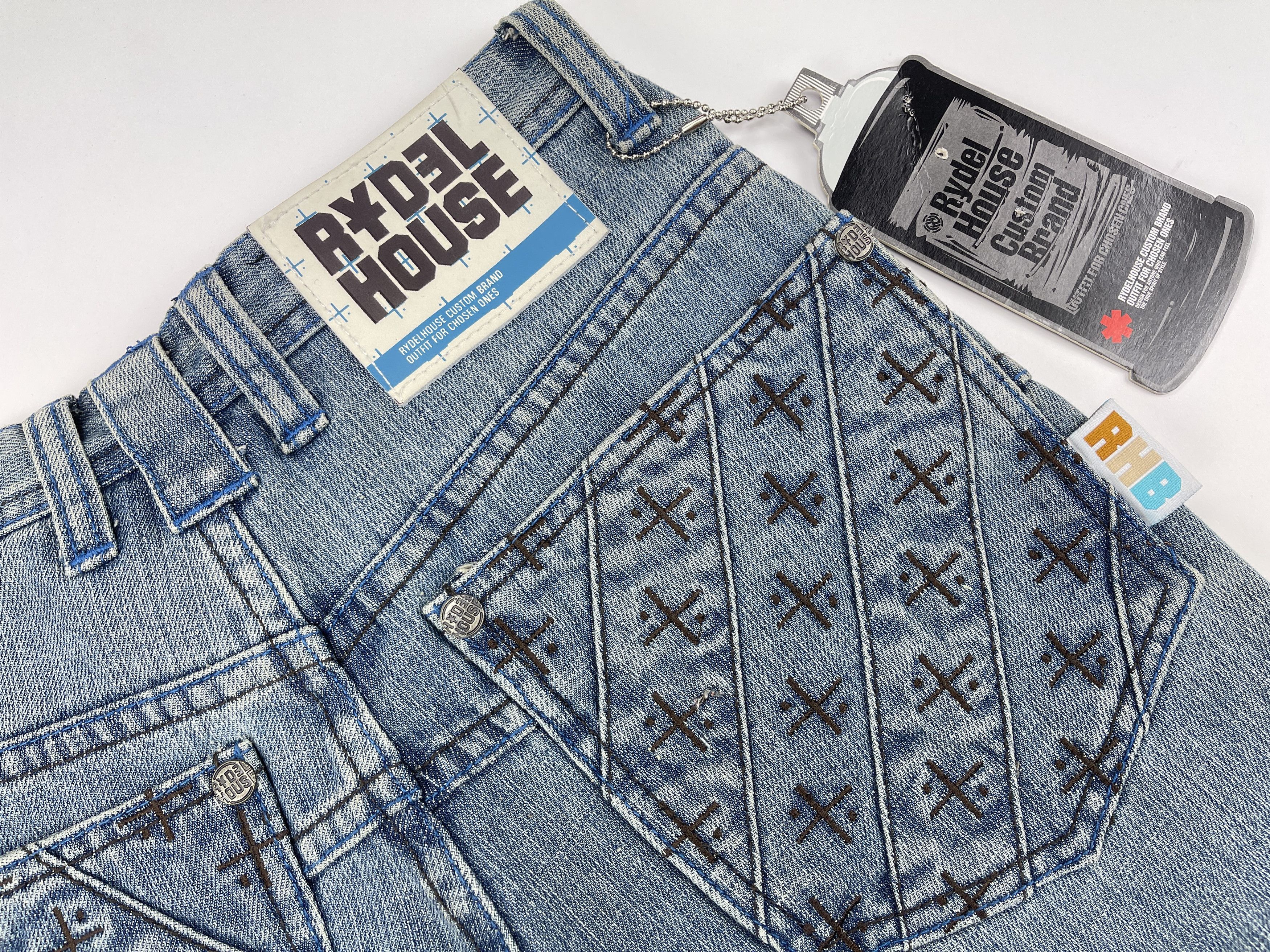 Vintage Rydel House shorts, vintage jeans 90s hip hop 1990s baggy 26 Size US 26 / EU 42 - 6 Thumbnail