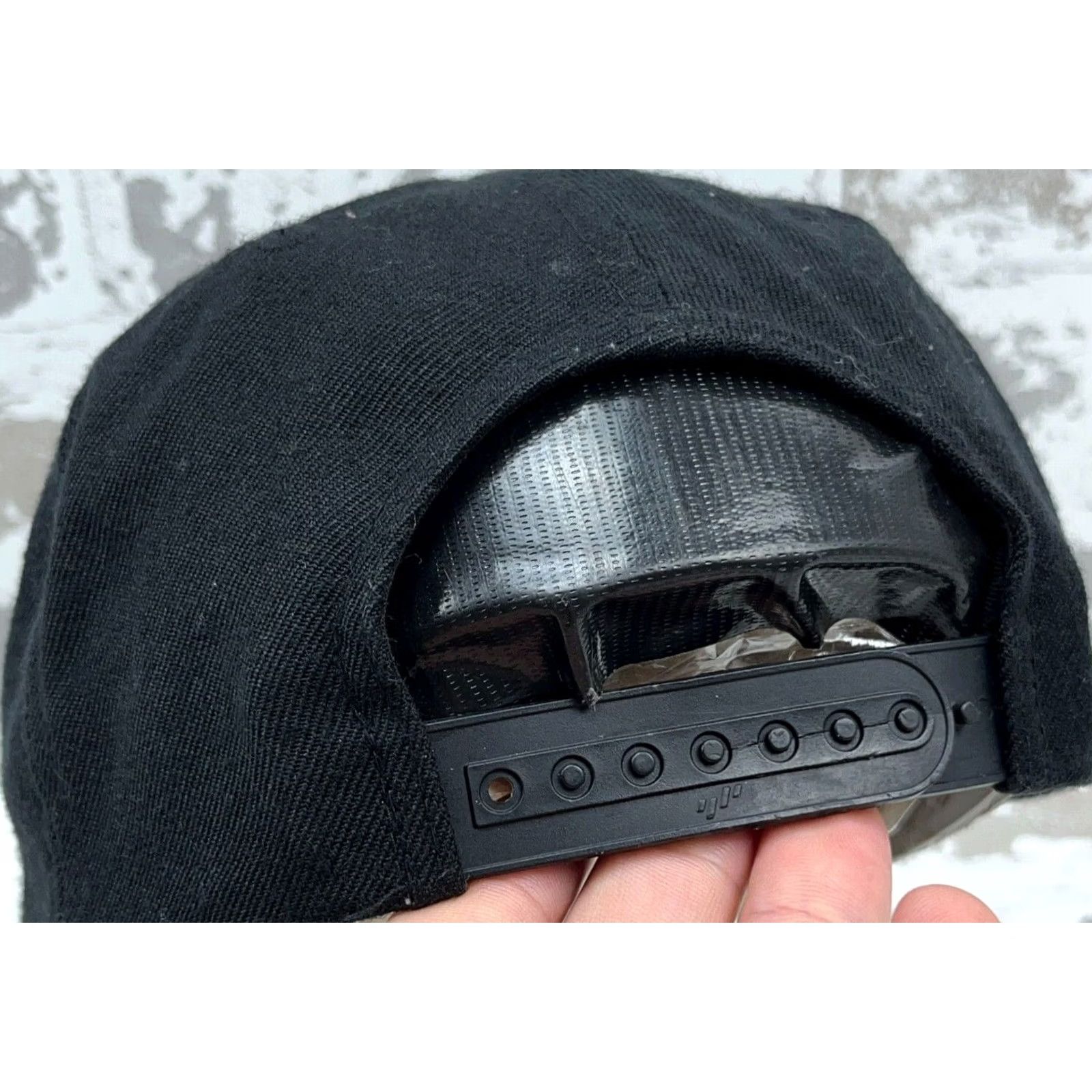 Versace Versa Hat Cap Snapback Black Skull Punk Grunge Cyber Y2K Goth Adult One Size Black Twill Cotton Nylon Size ONE SIZE - 5 Thumbnail