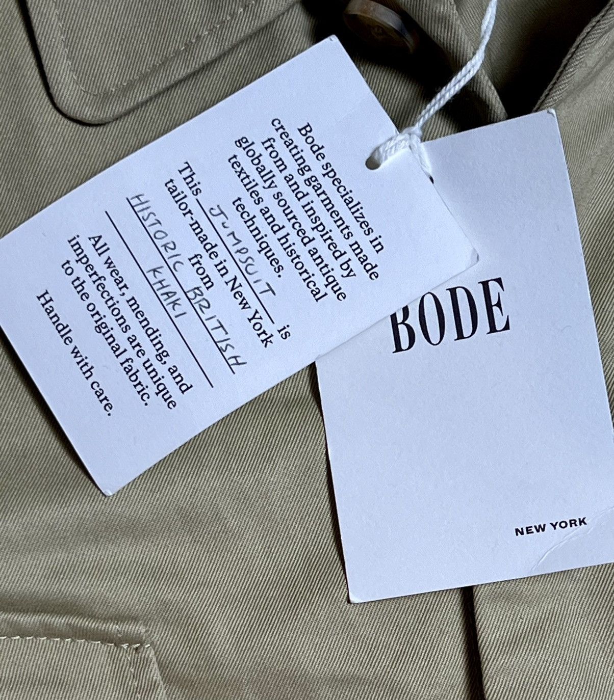 Bode New 1 of 1 Historic British Khaki Belted Jumpsuit Coverall Size US 36 / EU 52 - 19 Thumbnail