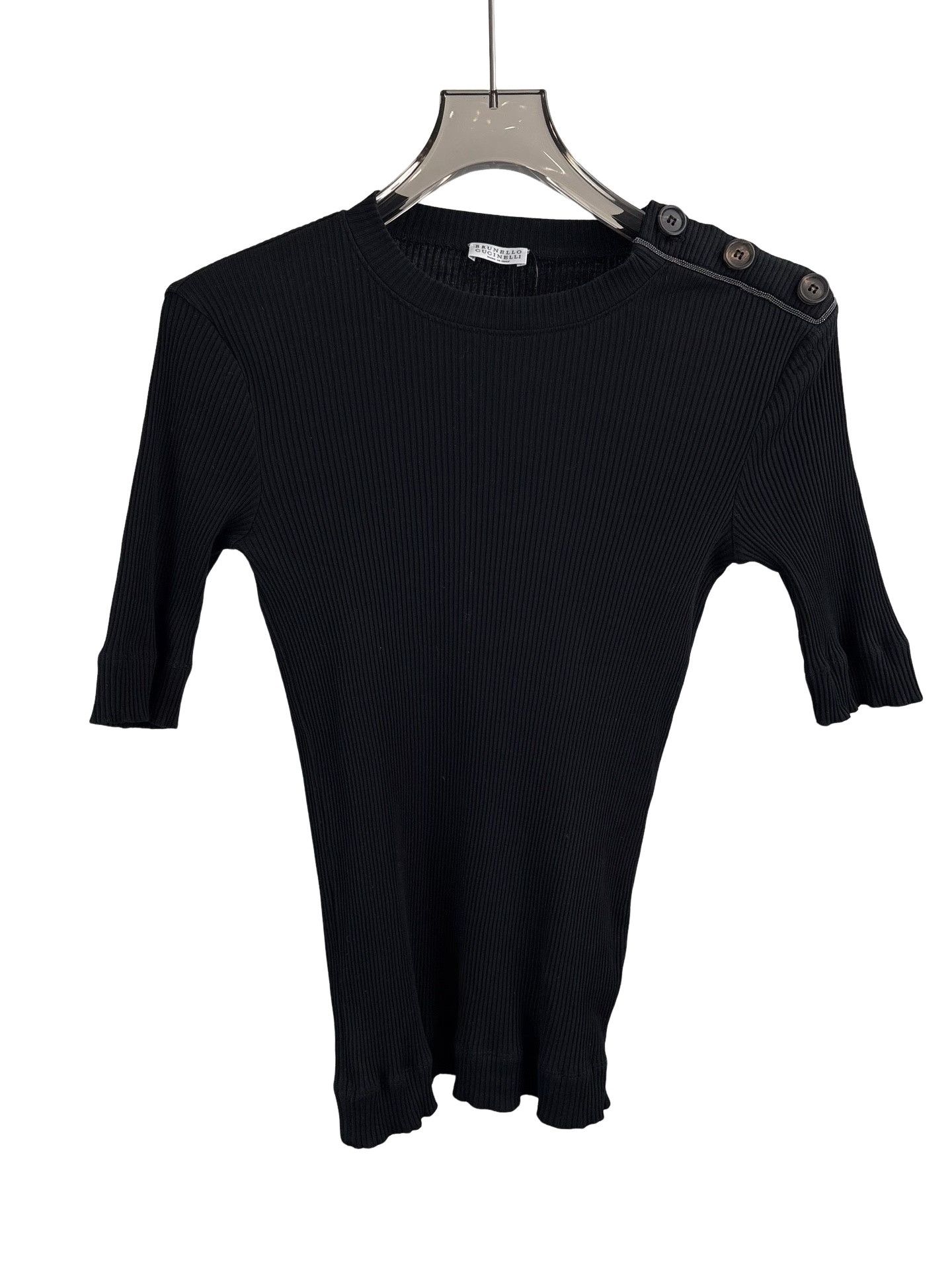 Brunello Cucinelli Brunello Cucinelli Ribbed Shoulder Button Knit M Size M / US 6-8 / IT 42-44 - 1 Thumbnail