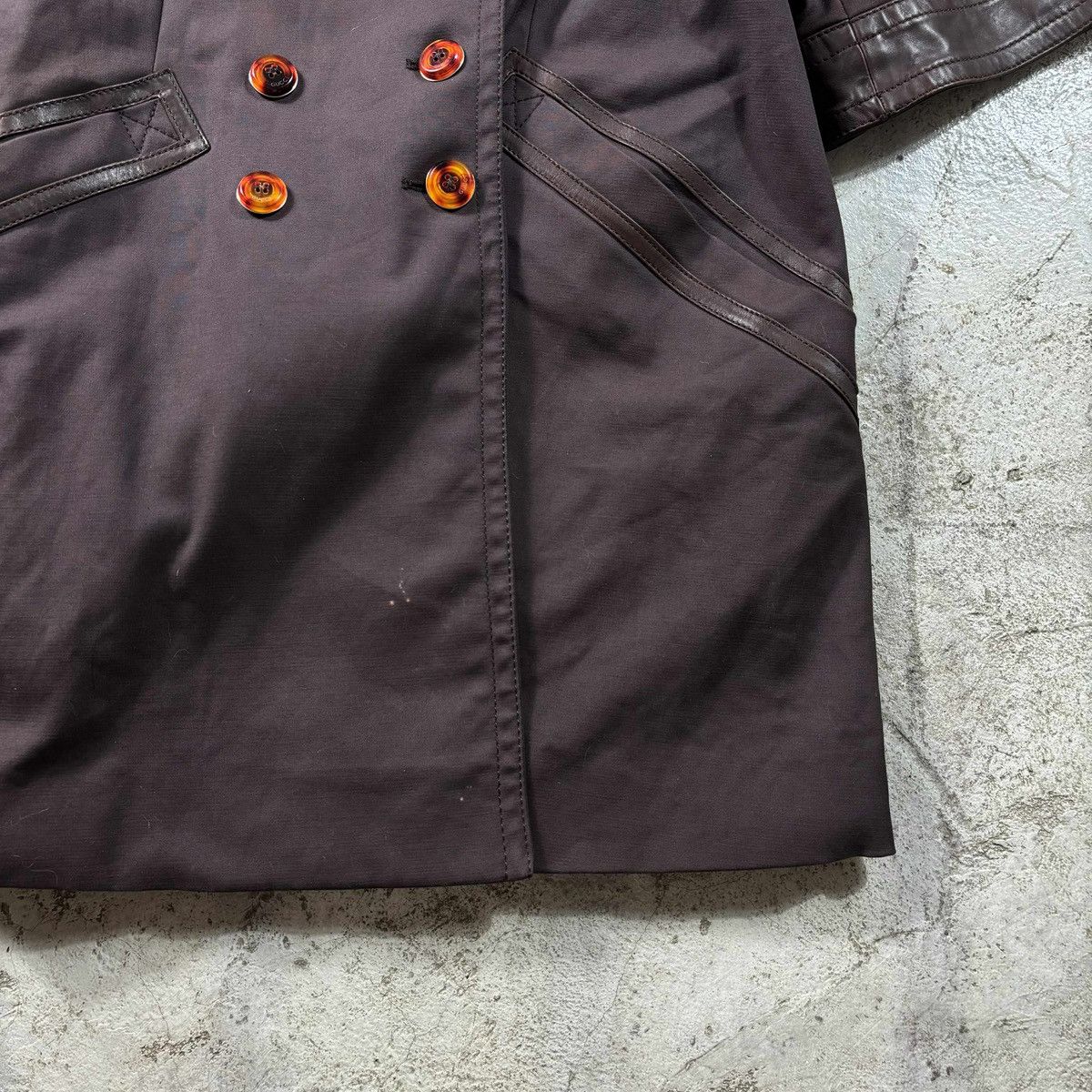 Gucci GUCCI FRIDA ERA - 2008 COAT COTTON / LEATHER SHORT SLEEVES Size M / US 6-8 / IT 42-44 - 7 Thumbnail