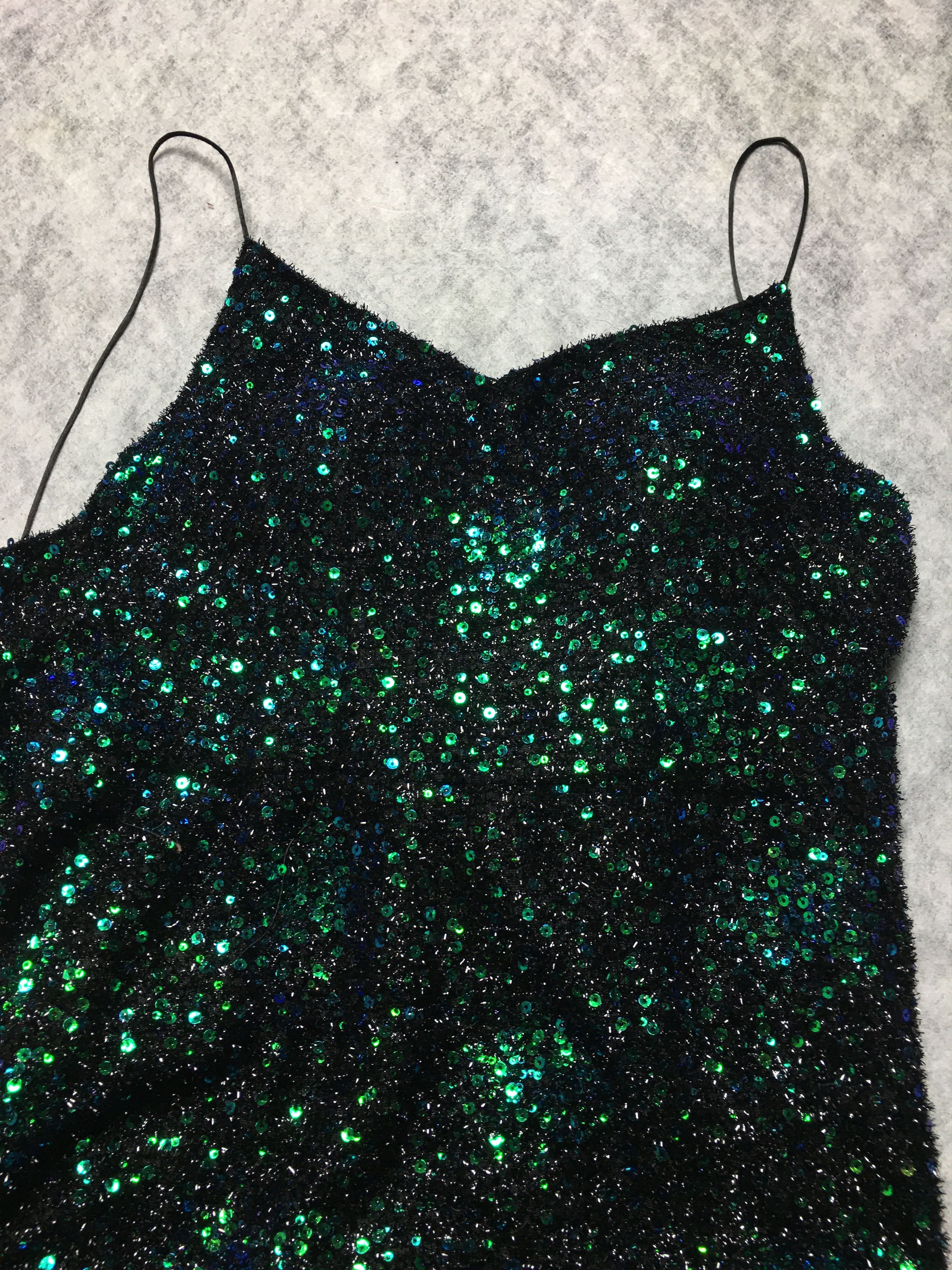 Other Vlora & Kaltrina Evening Gown Green Sparkle Dress Size S / US 4 / IT 40 - 6 Thumbnail
