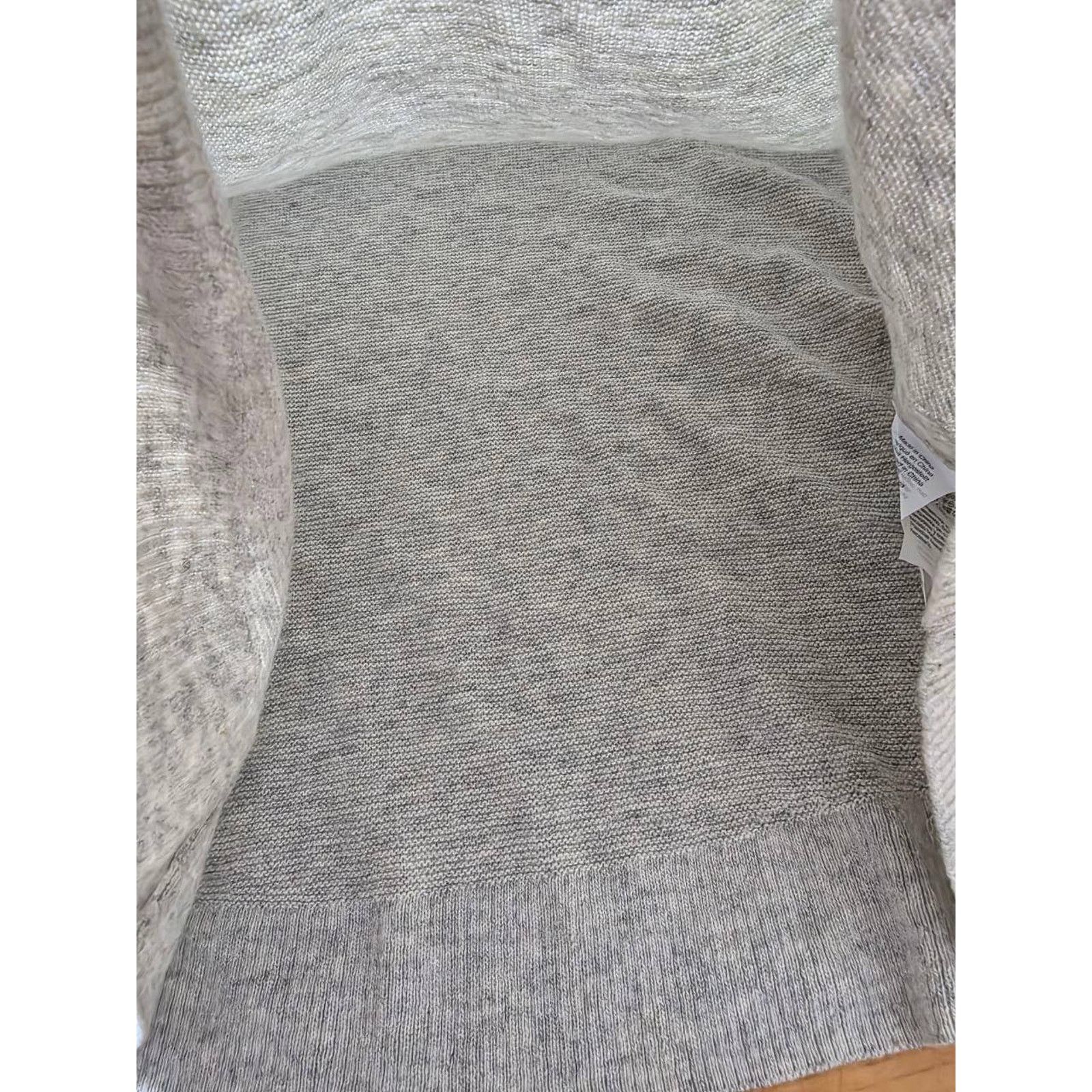 Madewell Madewell Grey Merino extra fine V-Neck Alpaca A001814 Size ONE SIZE - 4 Thumbnail