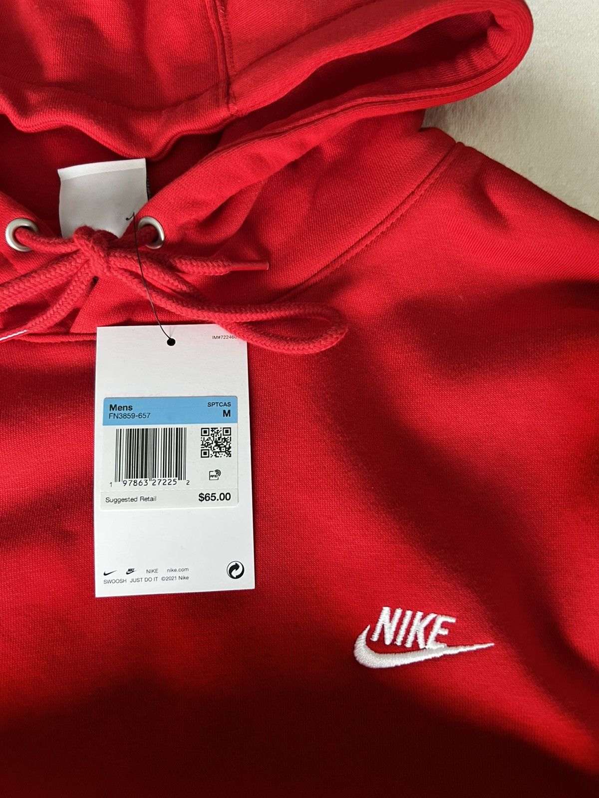 Nike Nike Men's Club Fleece Hoodie Size US M / EU 48-50 / 2 - 2 Thumbnail