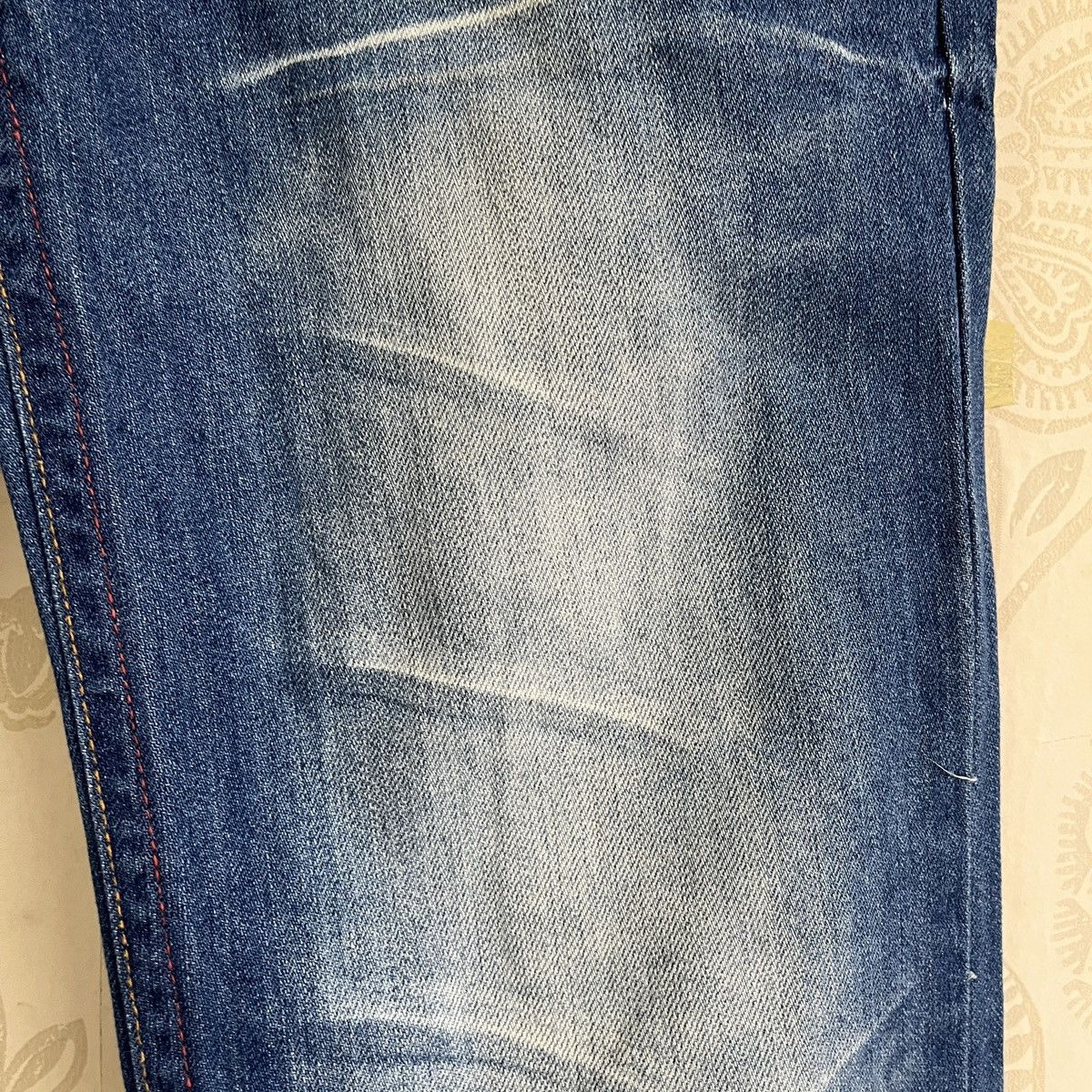 If Six Was Nine × Japan Blue × Japanese Brand Vintage 90s Blue Moon Blue Kapital Patches Jeans Size US 29 - 11 Thumbnail