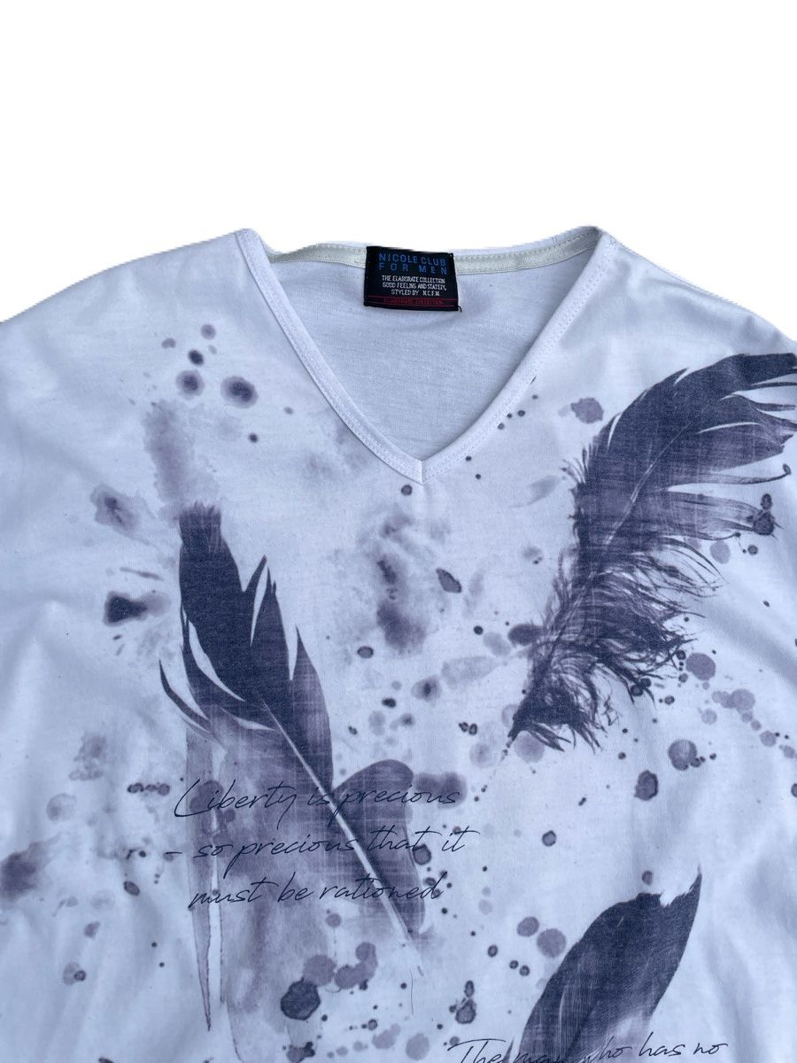 If Six Was Nine 2000s Japanese archive Vkei Feather Poem Long Sleeve Tee Size US S / EU 44-46 / 1 - 5 Thumbnail