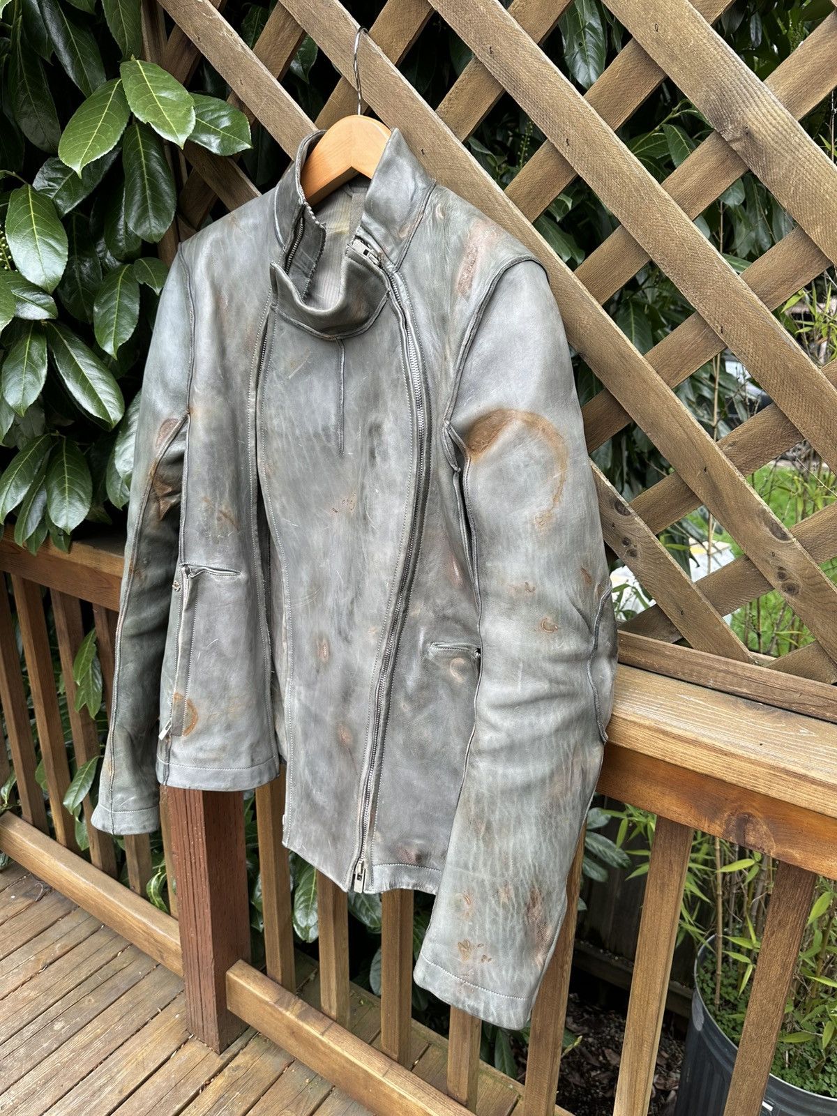 Carol Christian Poell LM/2700-IN/ST CORSS-PTC/19 2 ZIP FENCING LEATHERJACKET Size US L / EU 52-54 / 3 - 3 Thumbnail