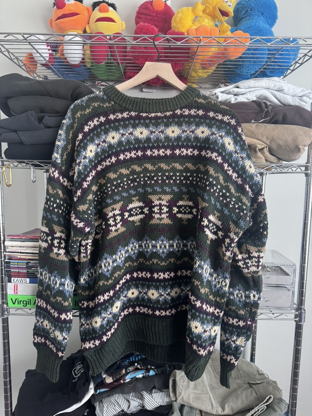 Vintage Knit sweater Size US L / EU 52-54 / 3 - 1 Thumbnail