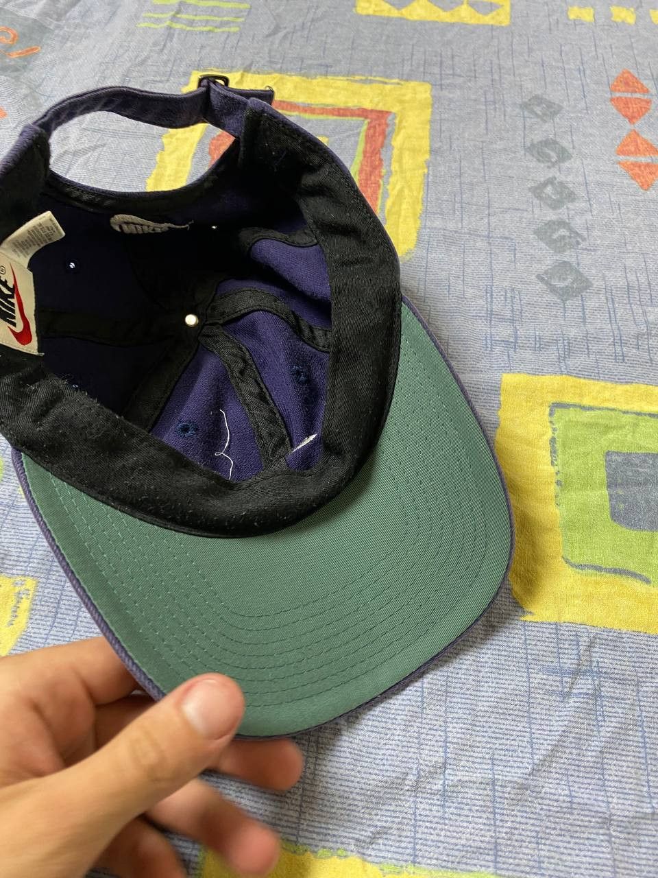 Nike × Vintage Vintage Nike Sportswear Swoosh Logo Faded Hat Size ONE SIZE - 7 Thumbnail