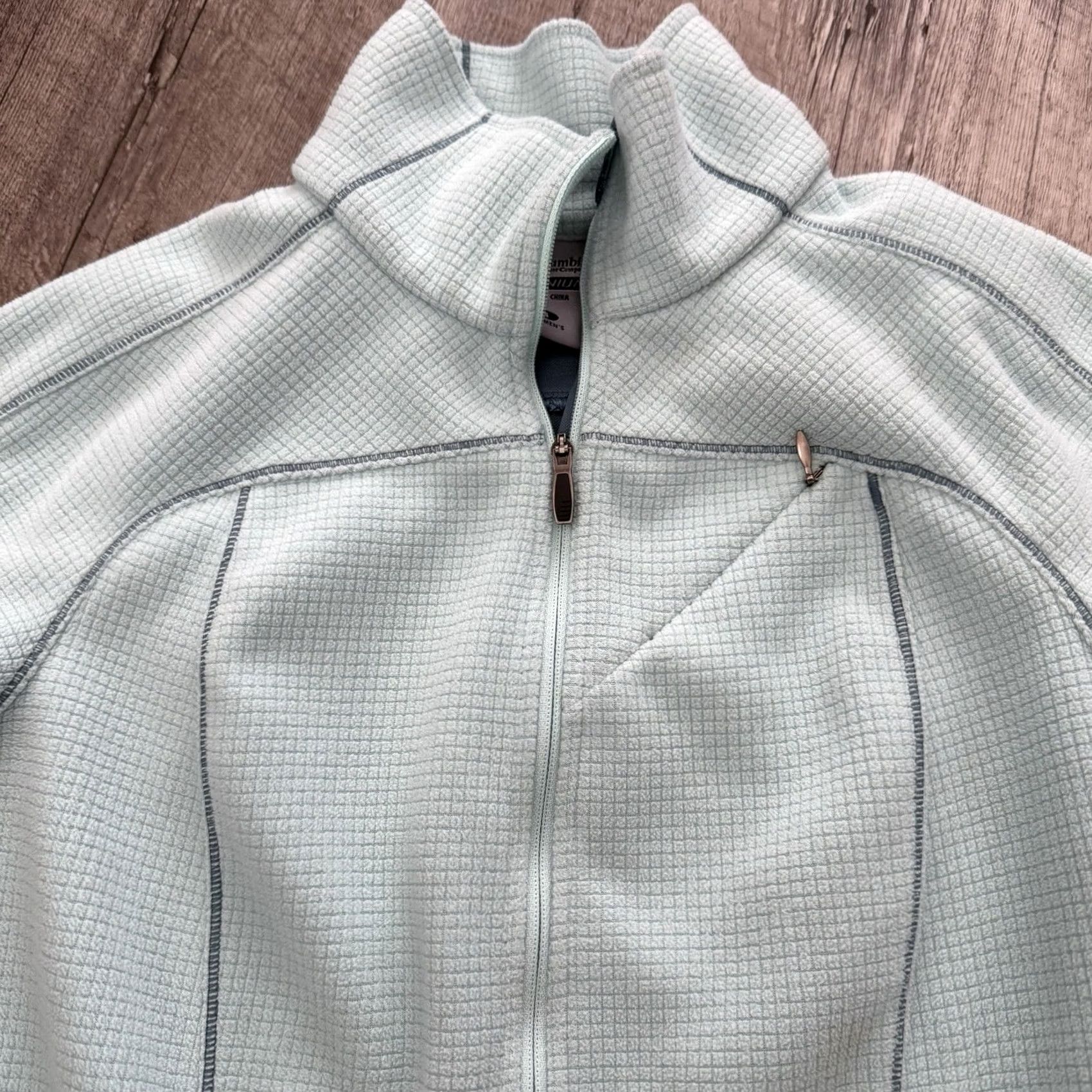 Vintage Columbia Titanium 1/2 Half Zip Fleece Pullover Womens Small Green Athletic Casual Sports Activewear Dress Up/Down Size S / US 4 / IT 40 - 3 Thumbnail