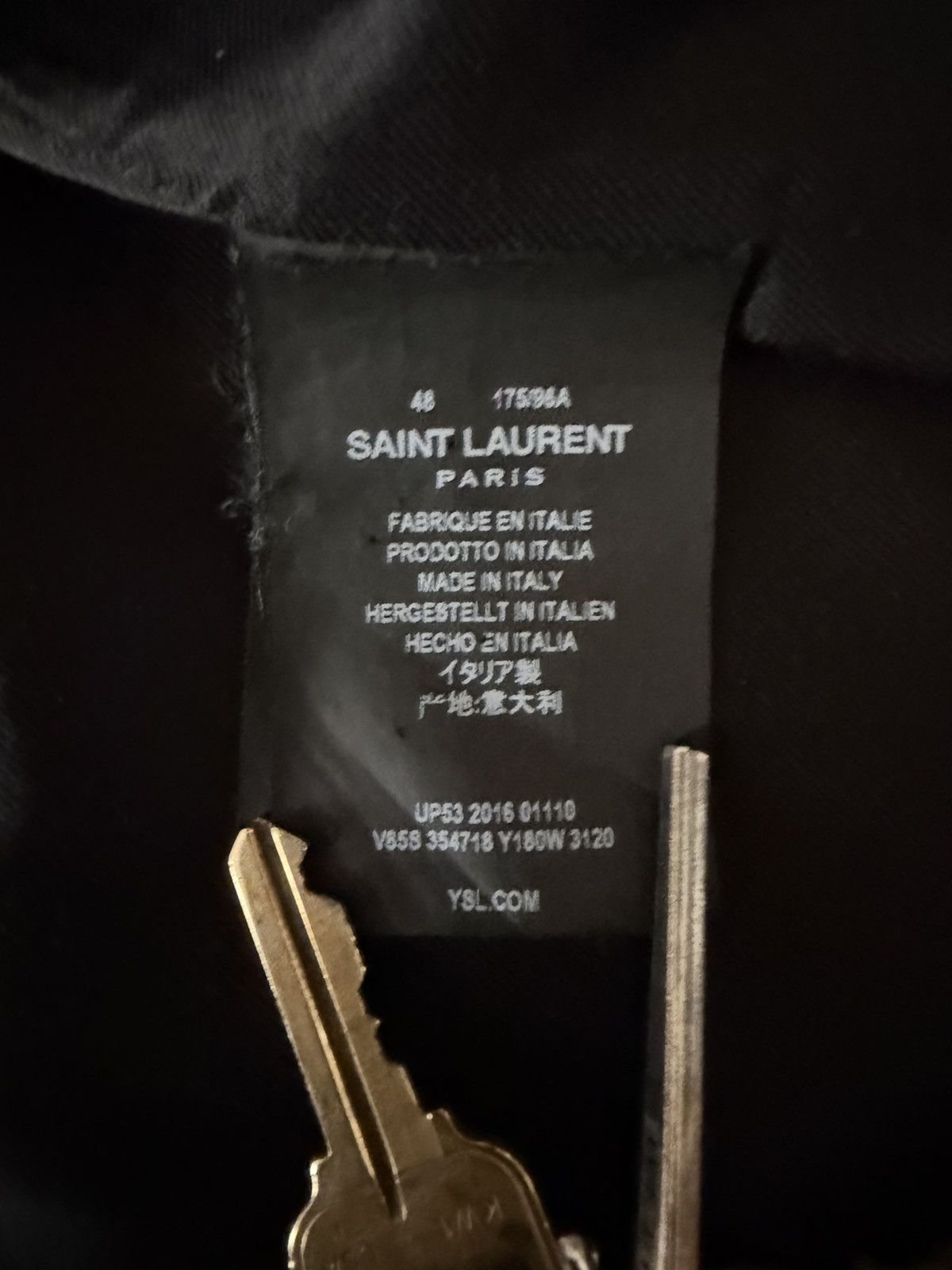 Saint Laurent Paris Saint Laurent Teddy Jacket 2016 hedi slimane Size US M / EU 48-50 / 2 - 9 Thumbnail
