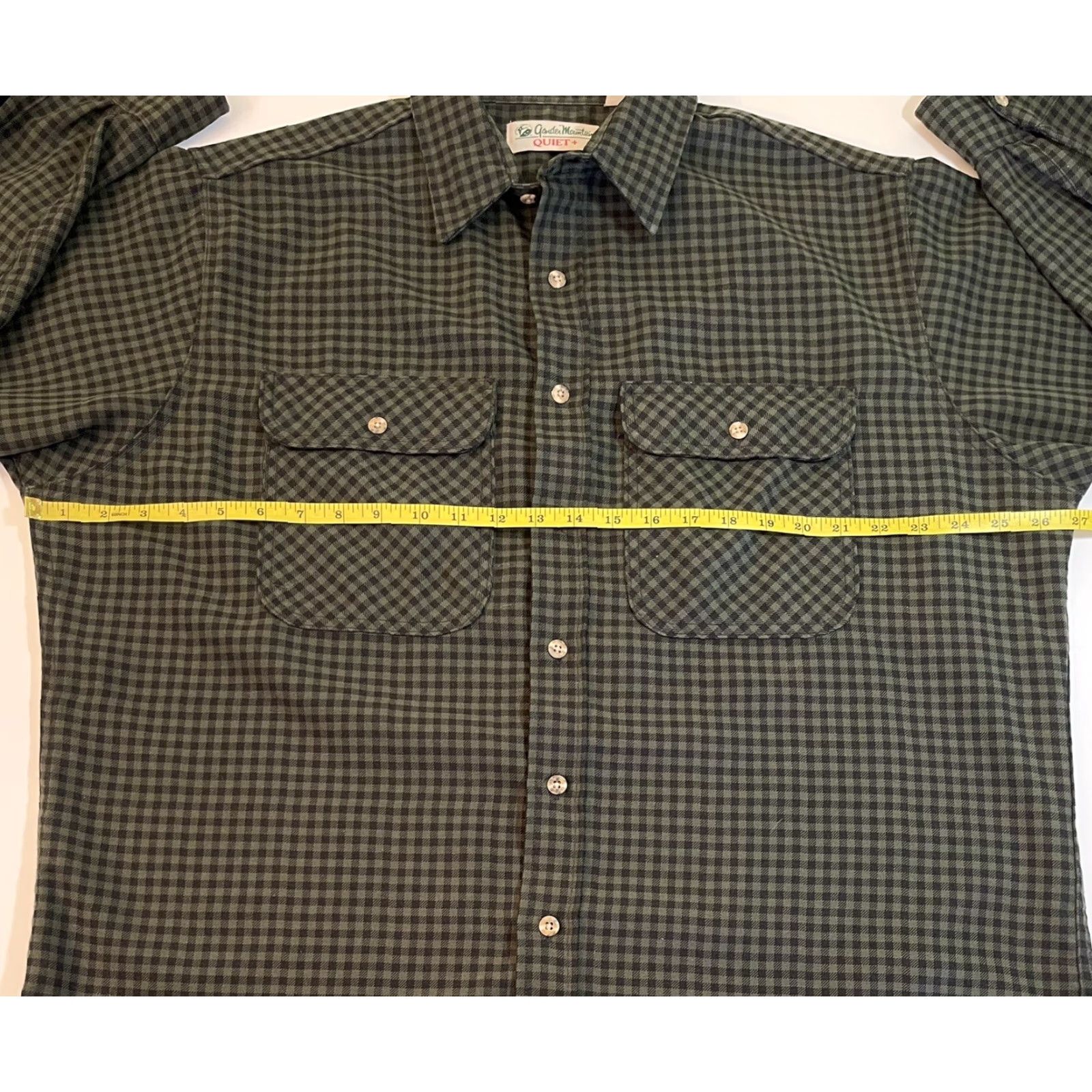 Vintage VINTAGE Gander Mountain Shirt Button-Up Mens XL Plaid Crew Collared Outdoor Hunting Green Blue 80s 90s USA Size US XL / EU 56 / 4 - 5 Thumbnail