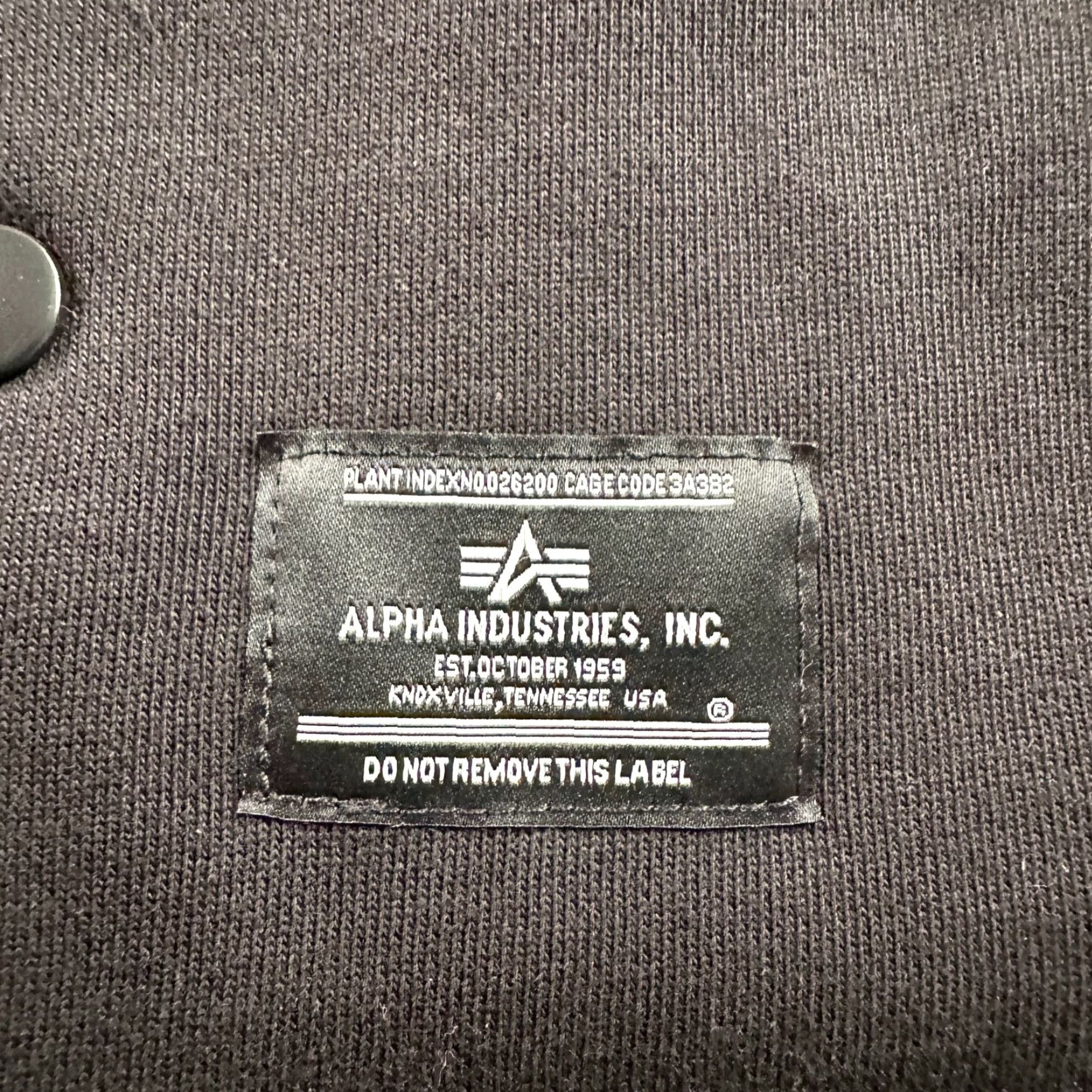 Alpha Industries Alpha Industries MA-1 Fleece Jacket Mens M Black Snap Front Utility Jacket Size US M / EU 48-50 / 2 - 3 Thumbnail